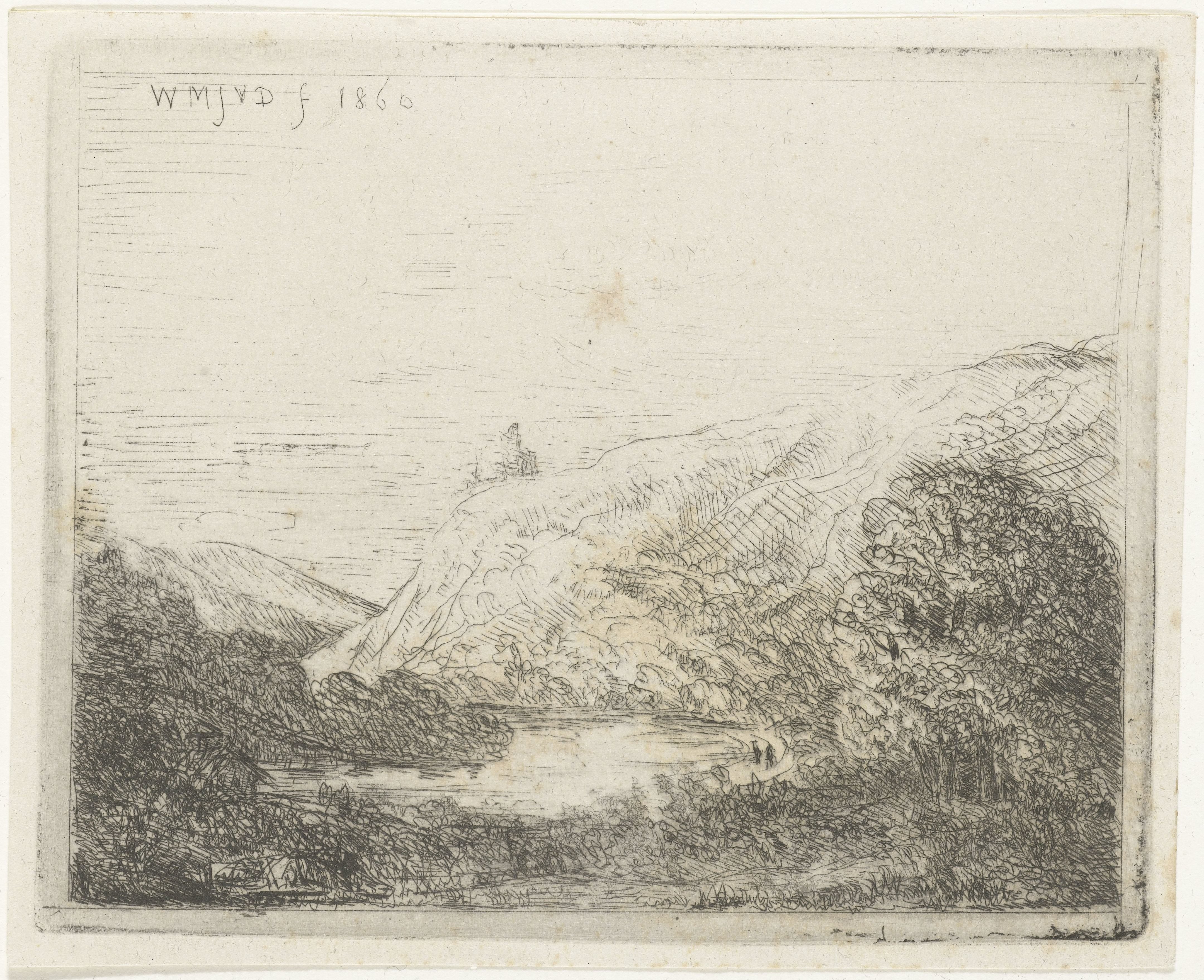 Berglandschap met rivier