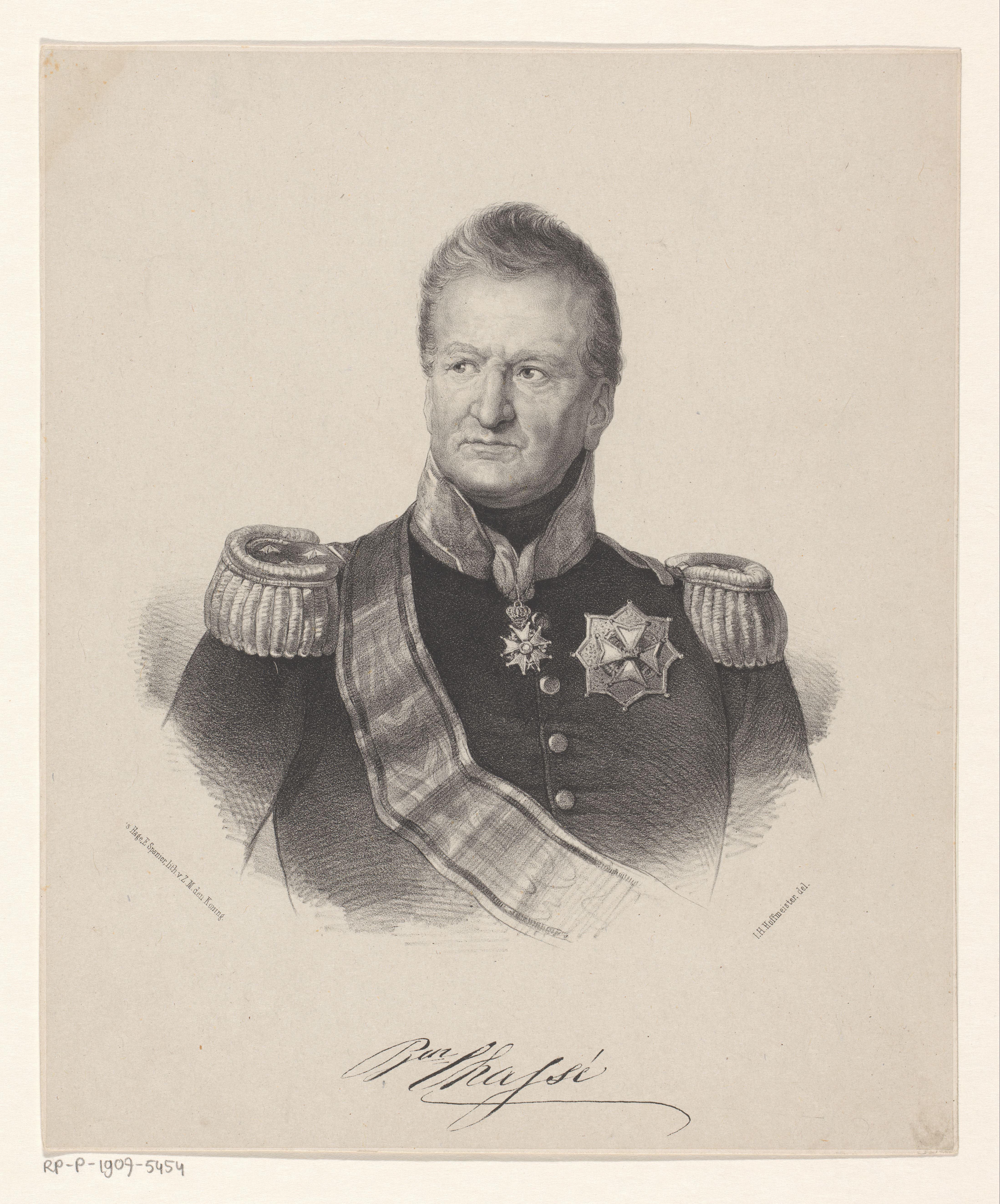 Portret van David Hendrik Chassé