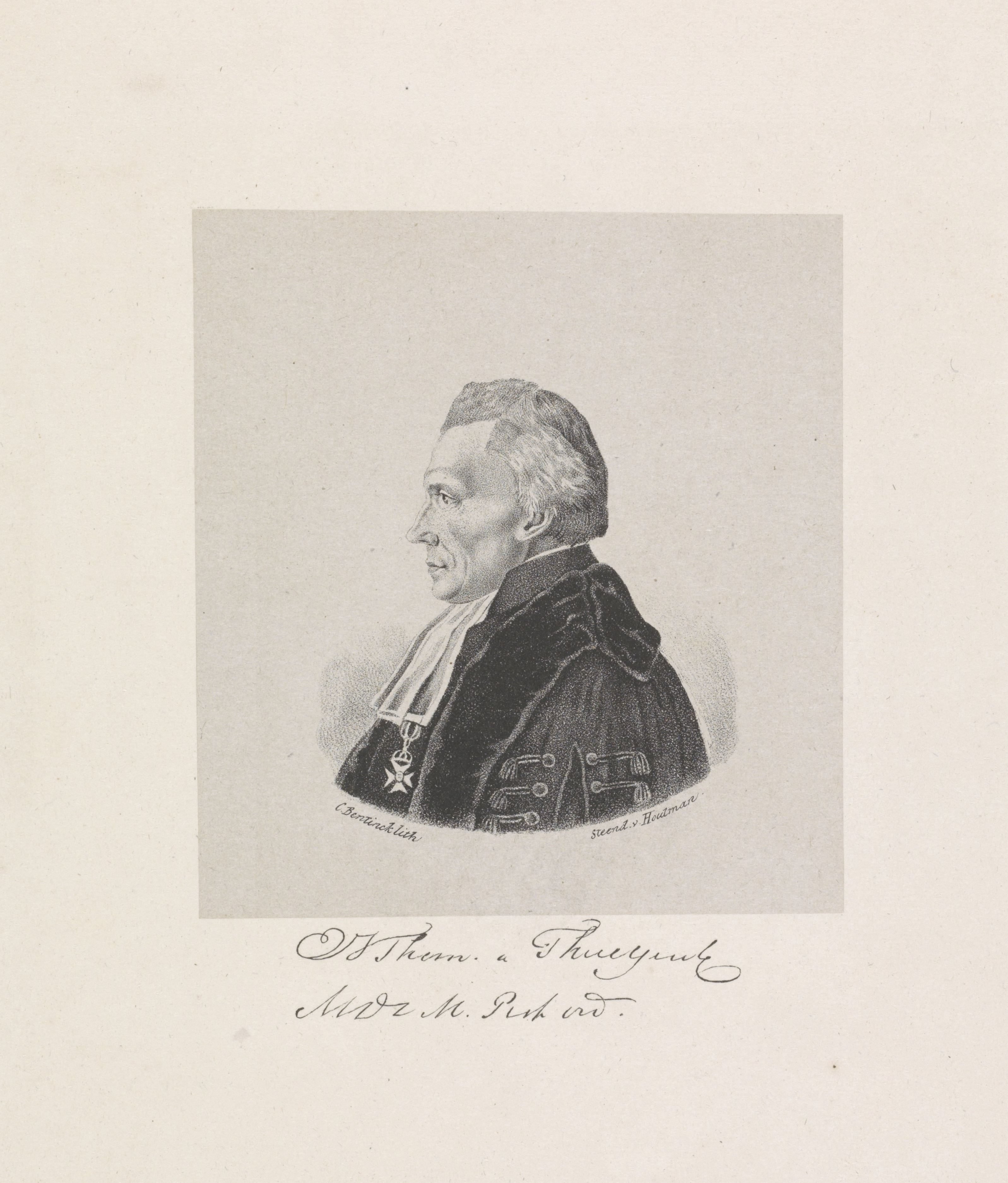 Portret van hoogleraar Evert Jan Thomassen a Thuessink