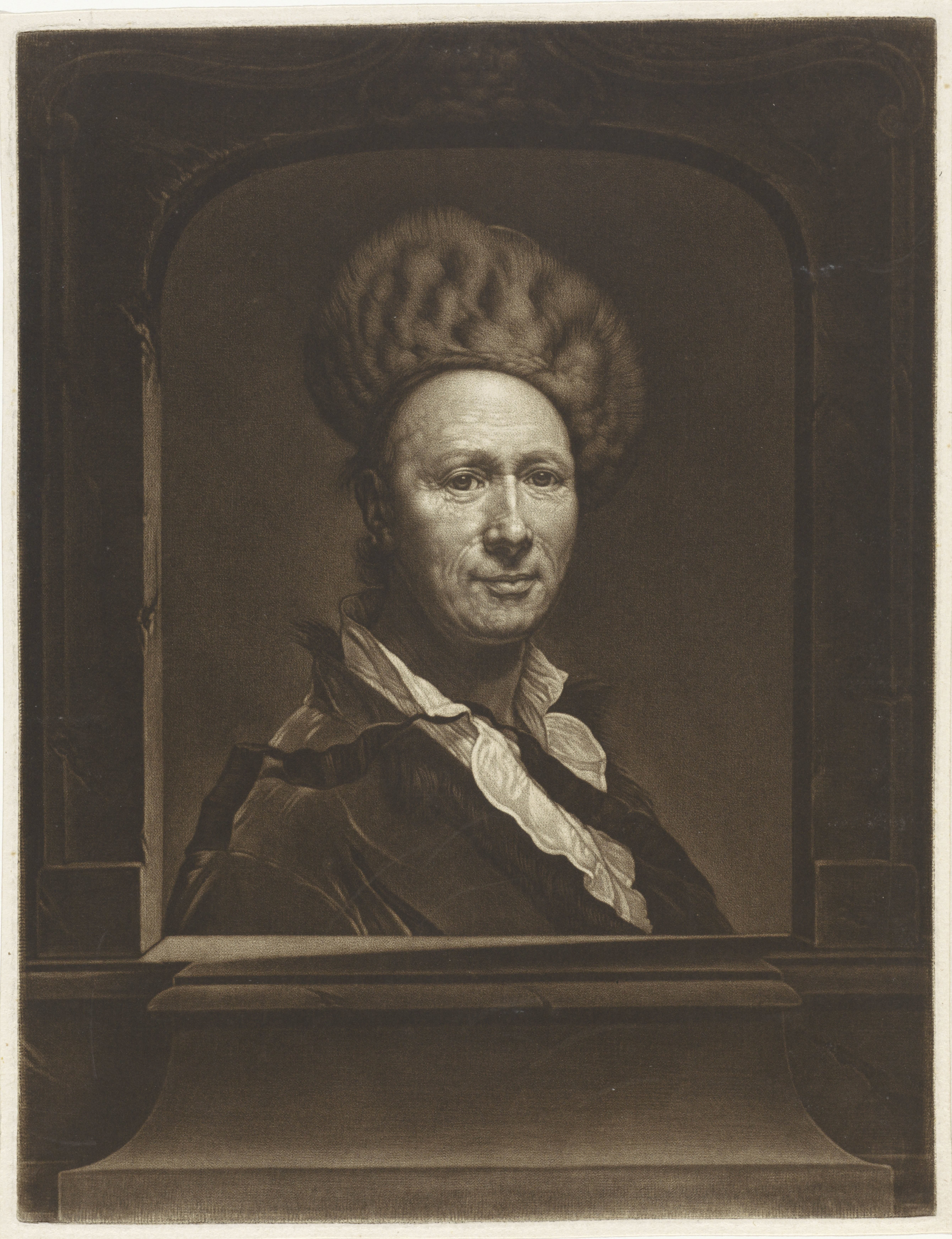 Portret van Conrad Friedrich Hurlebusch