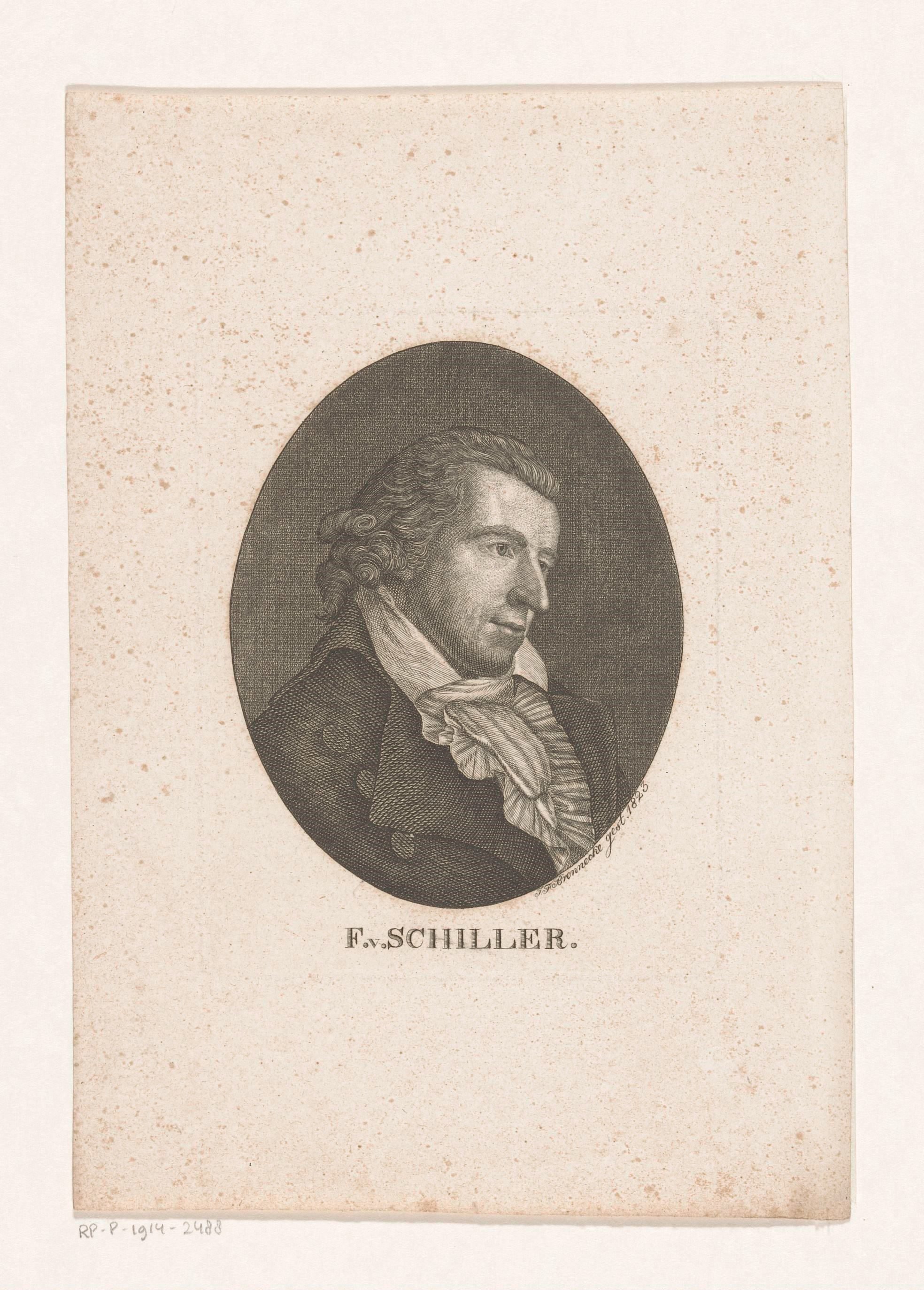 Portret van Friedrich von Schiller