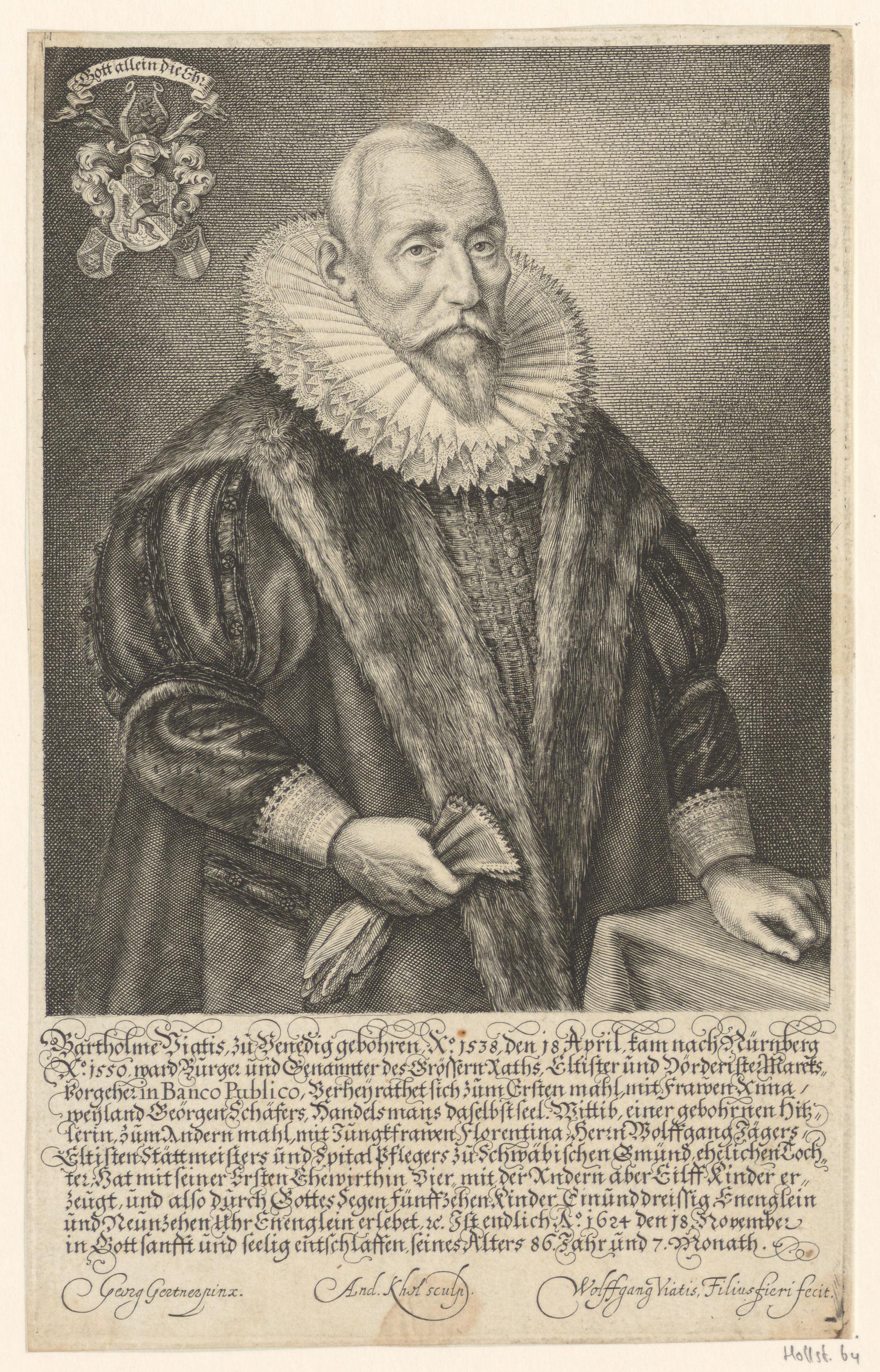 Portret van Bartholomaeus Viatis