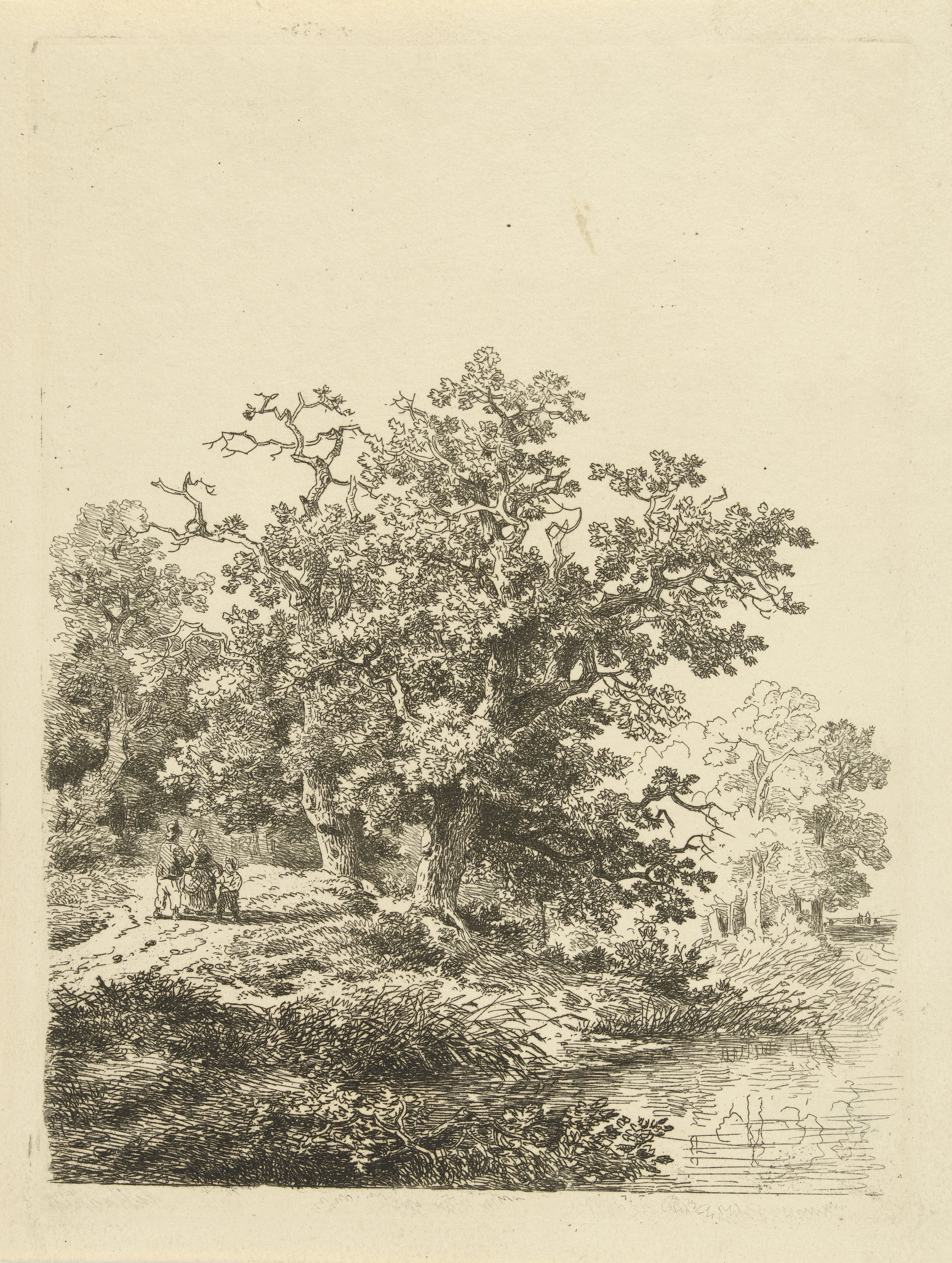 Figuren op een bodspad
