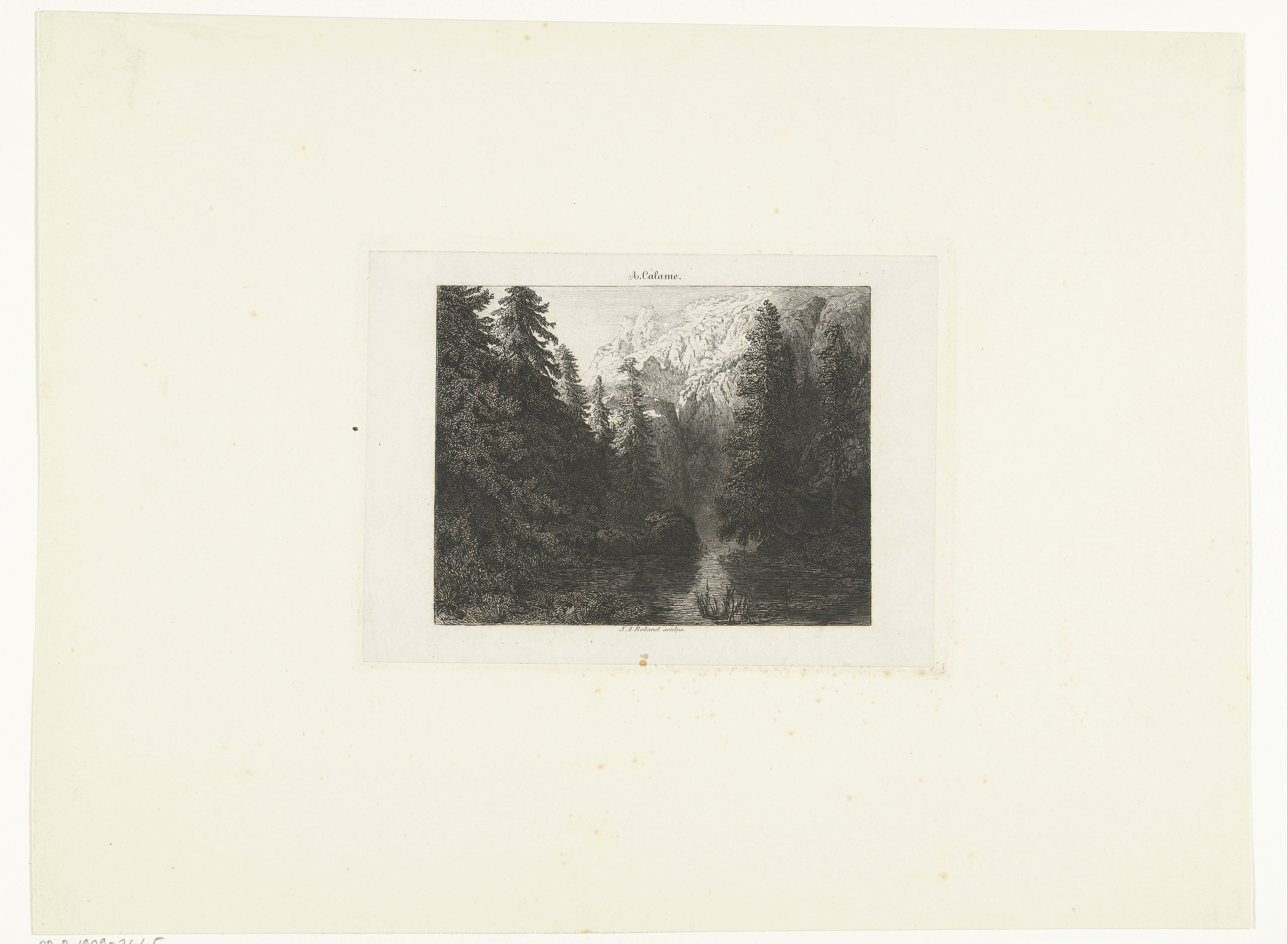 Berglandschap met meertje