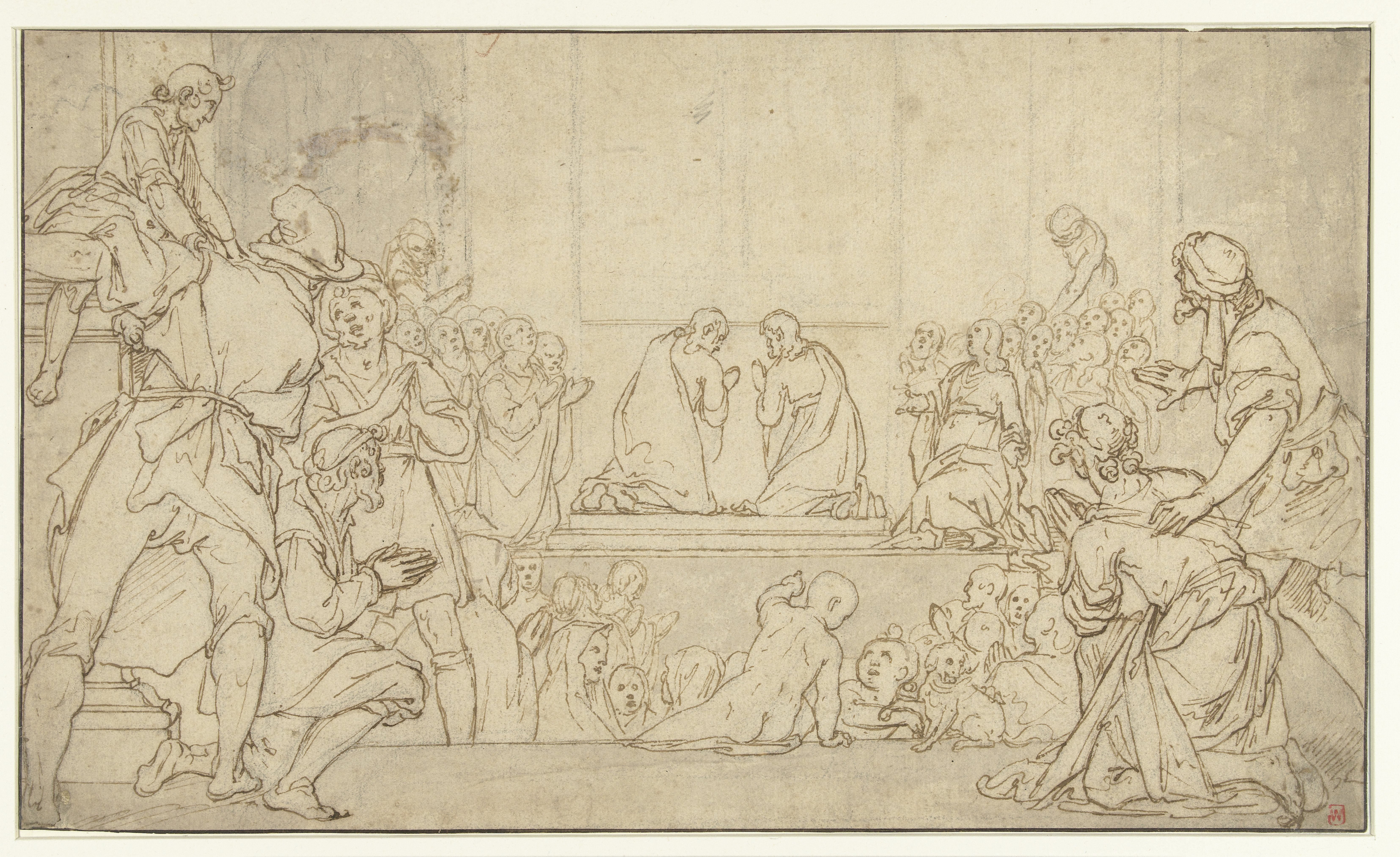 Matthias en Barnabas in gebed