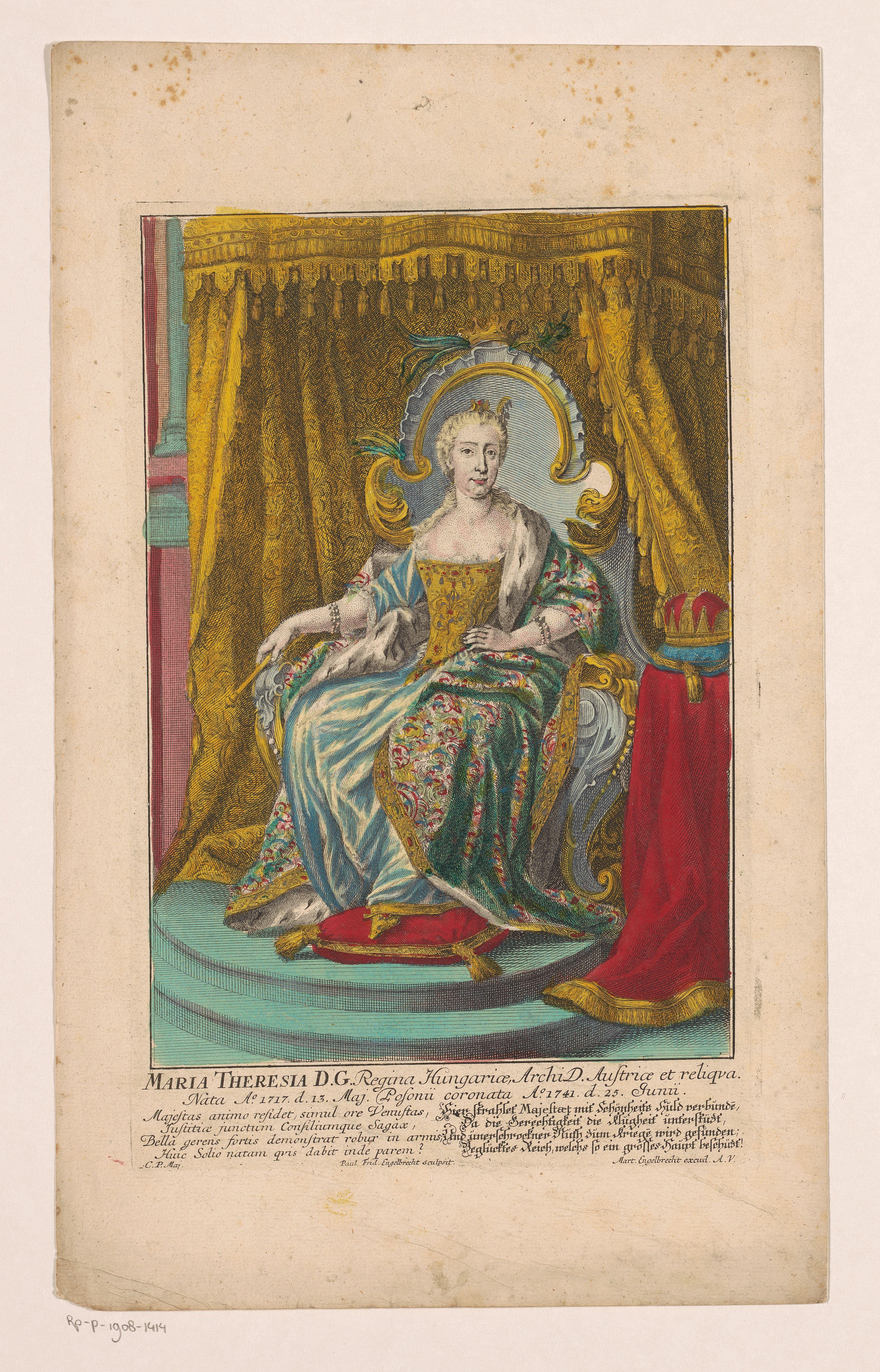 Portret van Maria Theresia