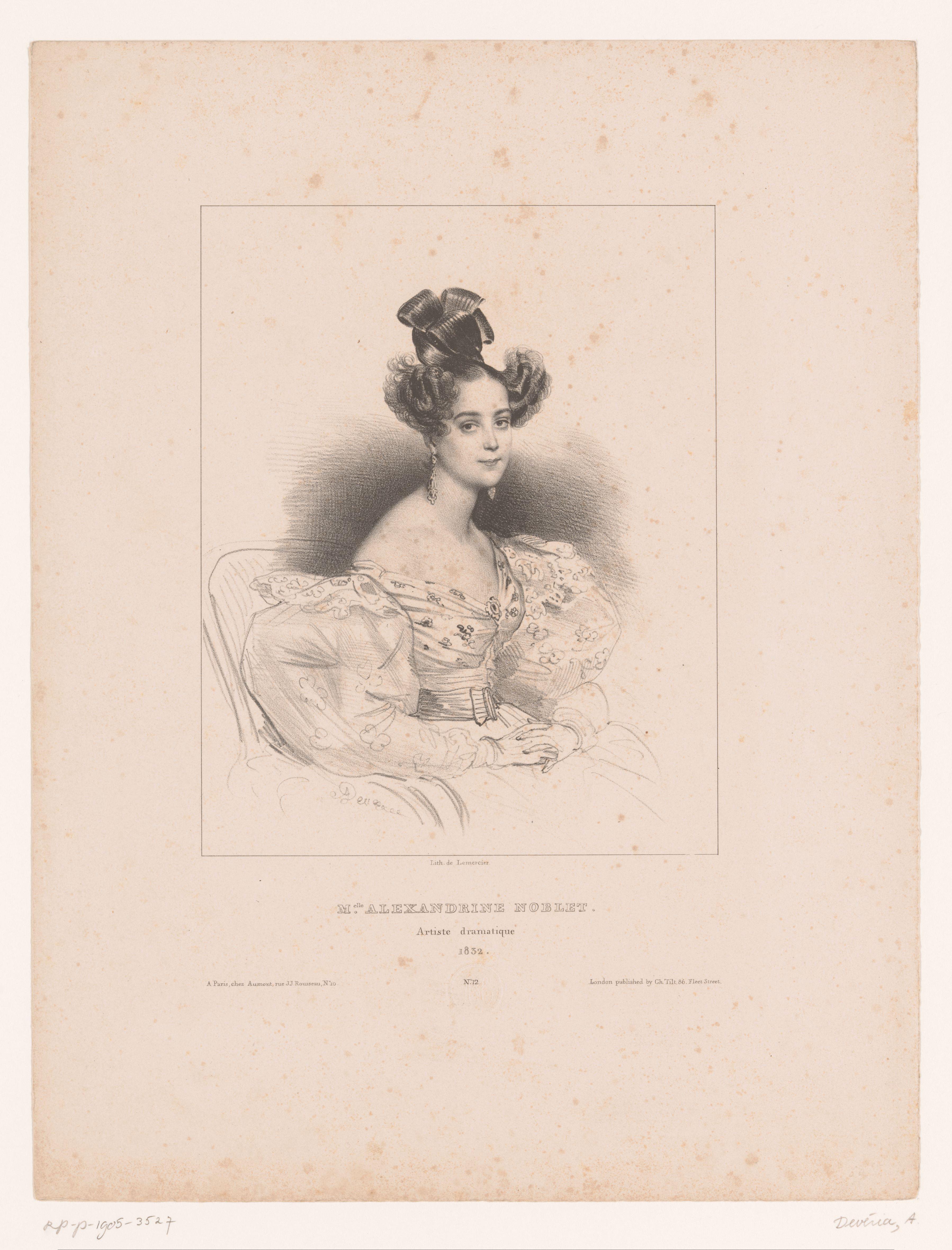 Portret van Alexandrine Noblet