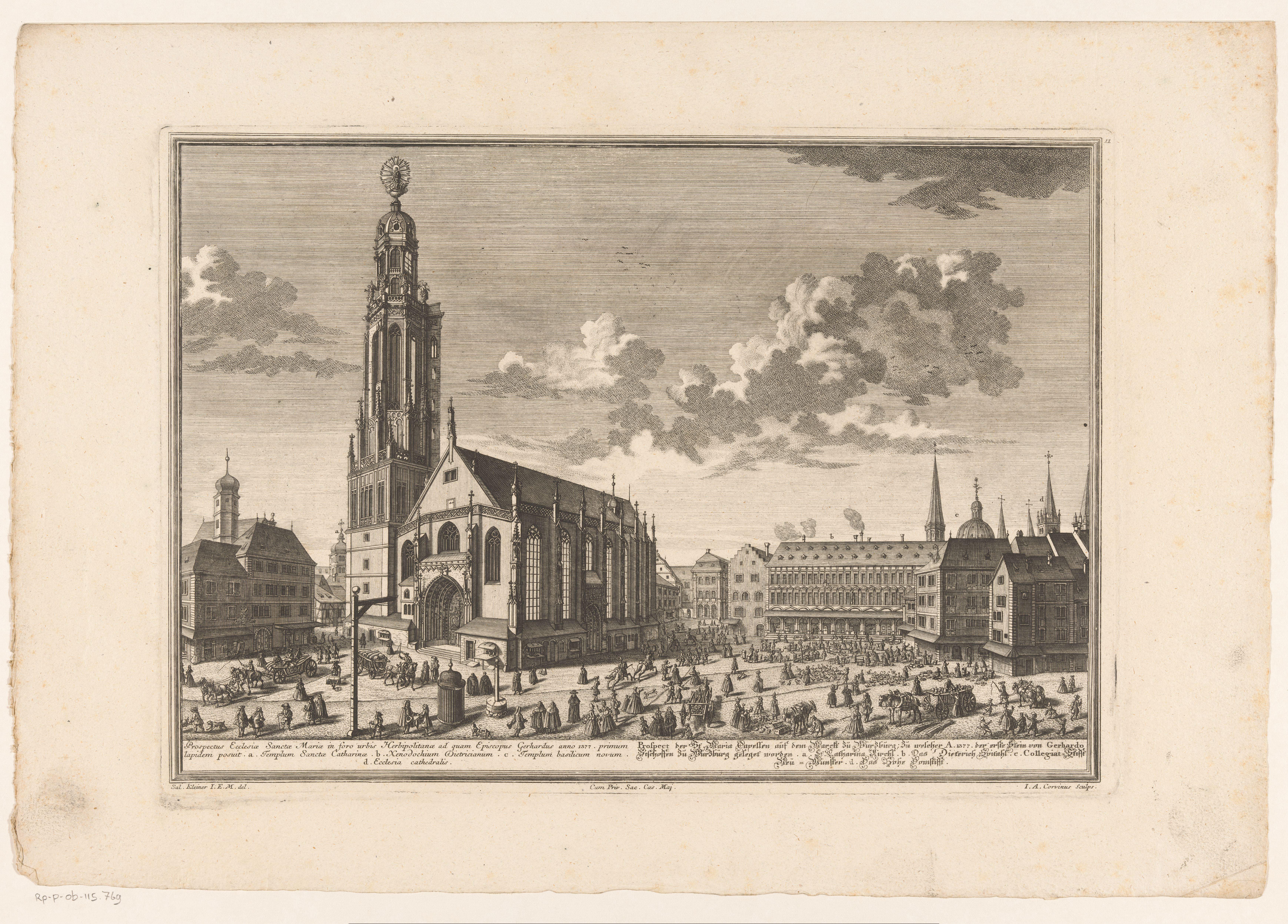 Gezicht op de Marienkapelle in Würzburg