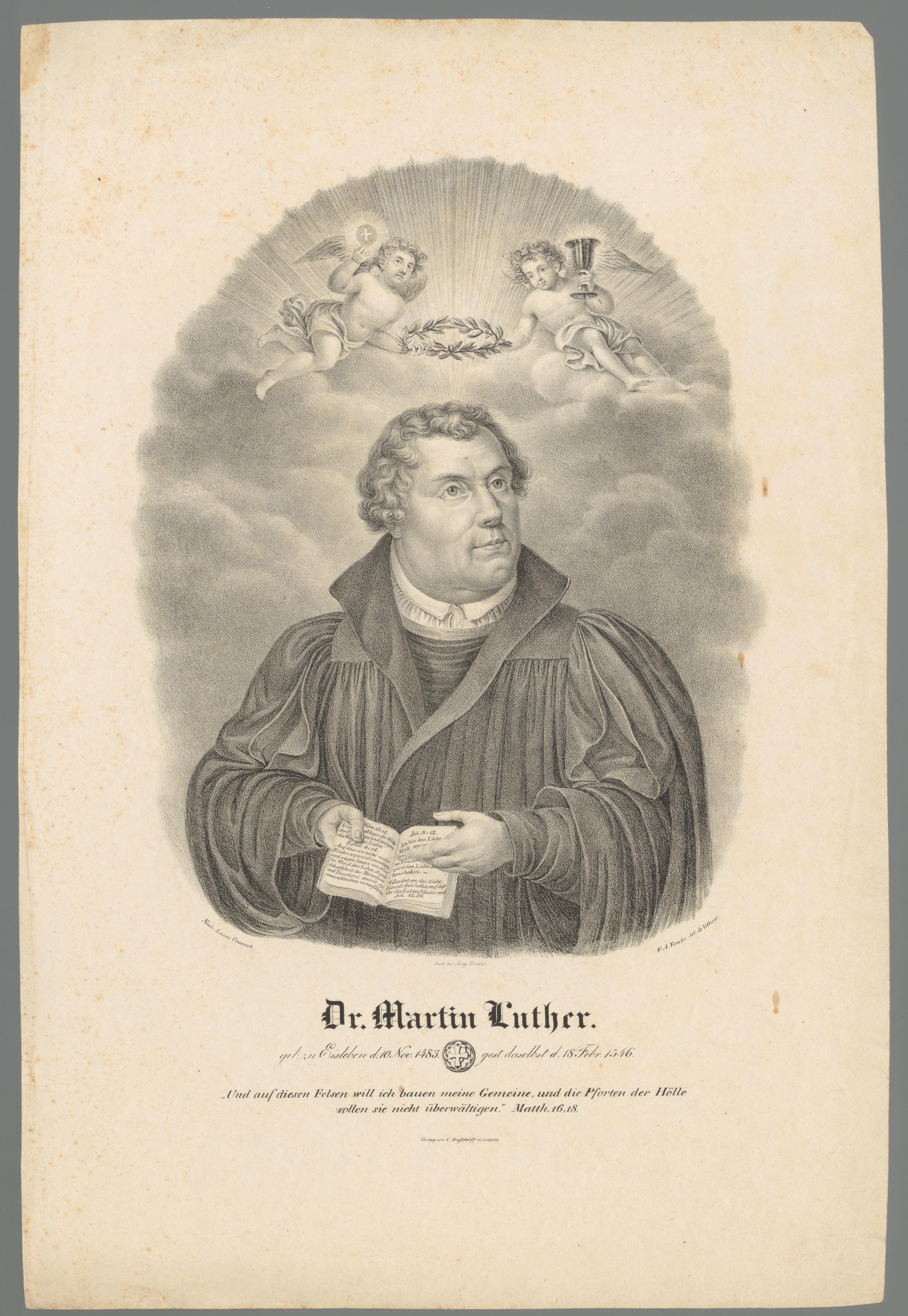 Portret van Martin Luther