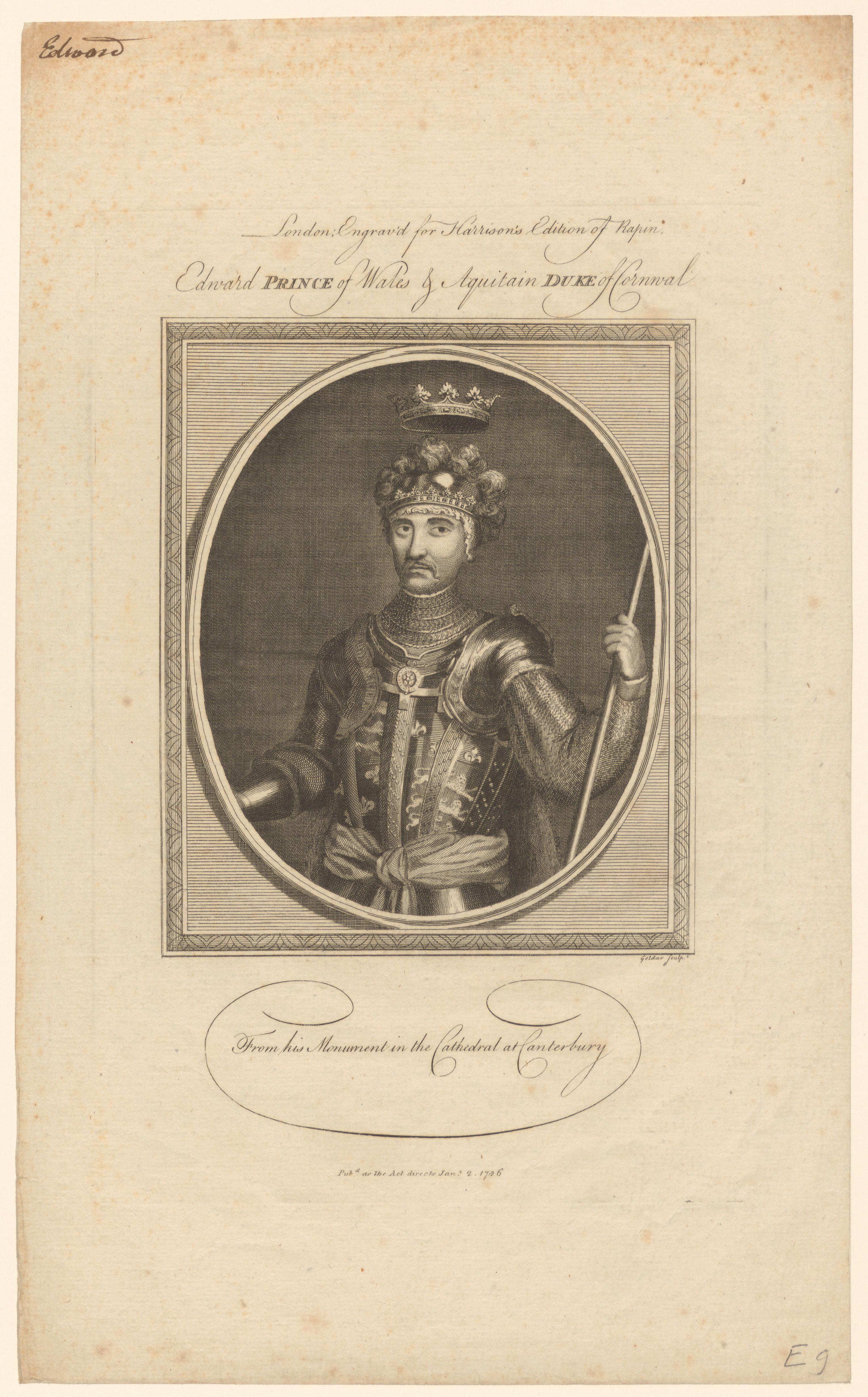 Portret van Eduard van Woodstock