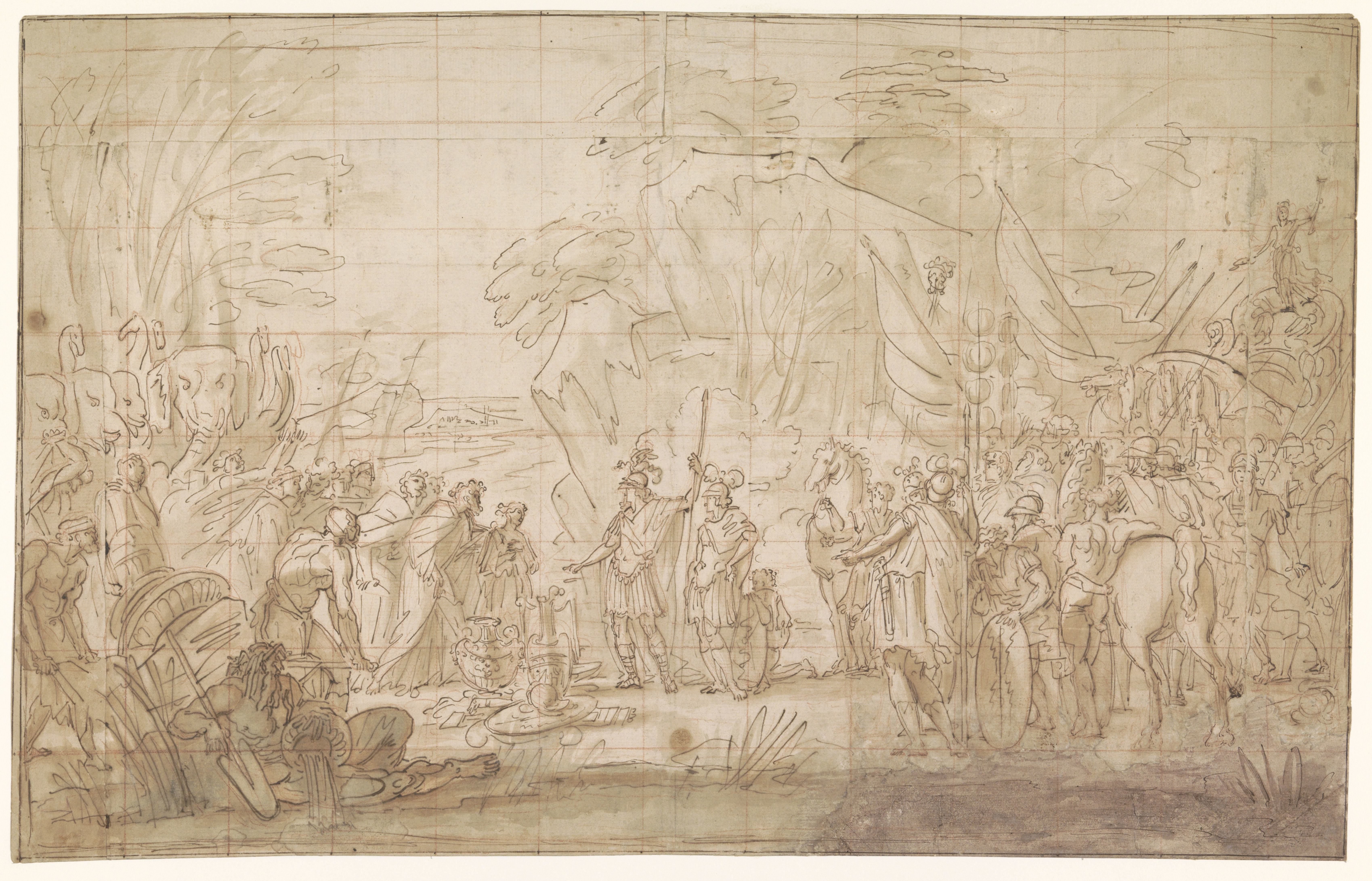 Scène uit de Romeinse geschiedenis