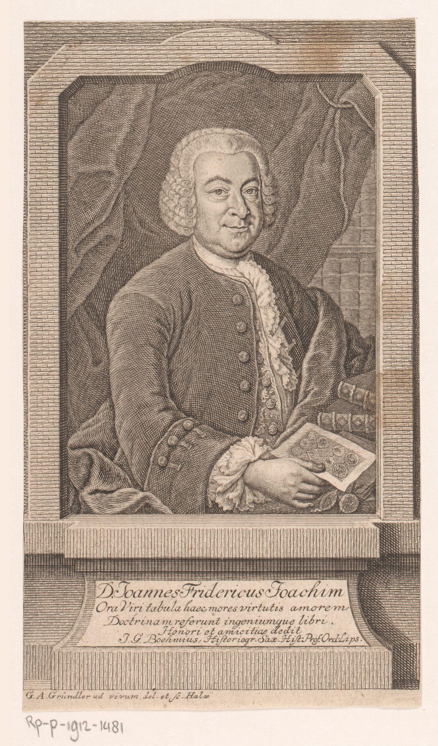 Portret van Johann Friedrich Joachim
