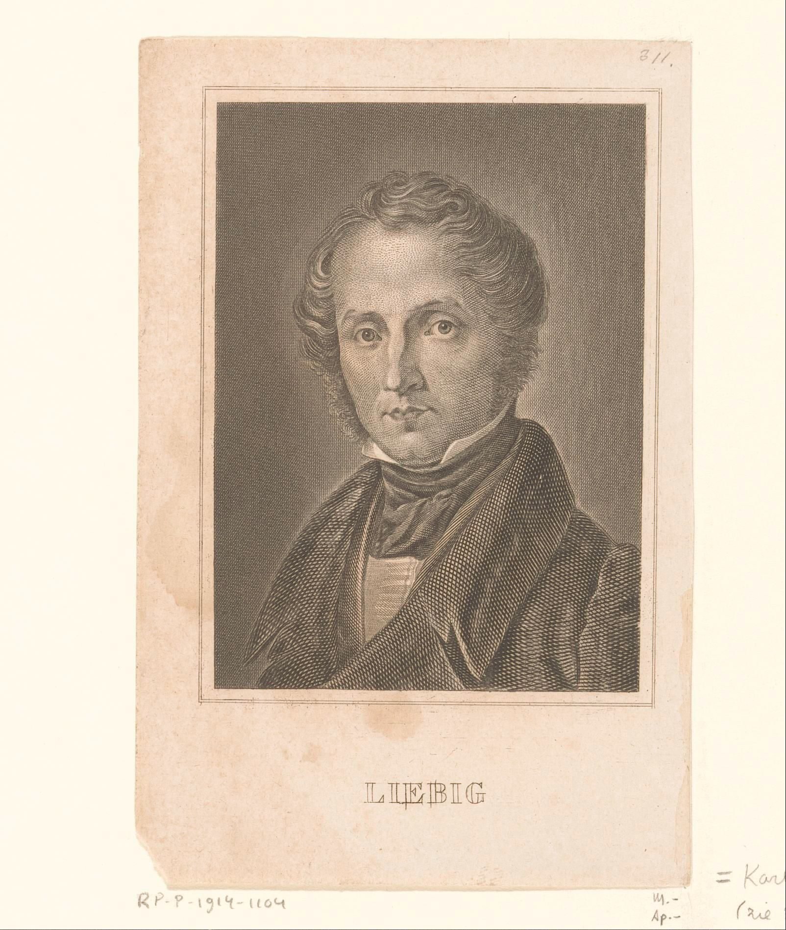 Portret van Justus von Liebig
