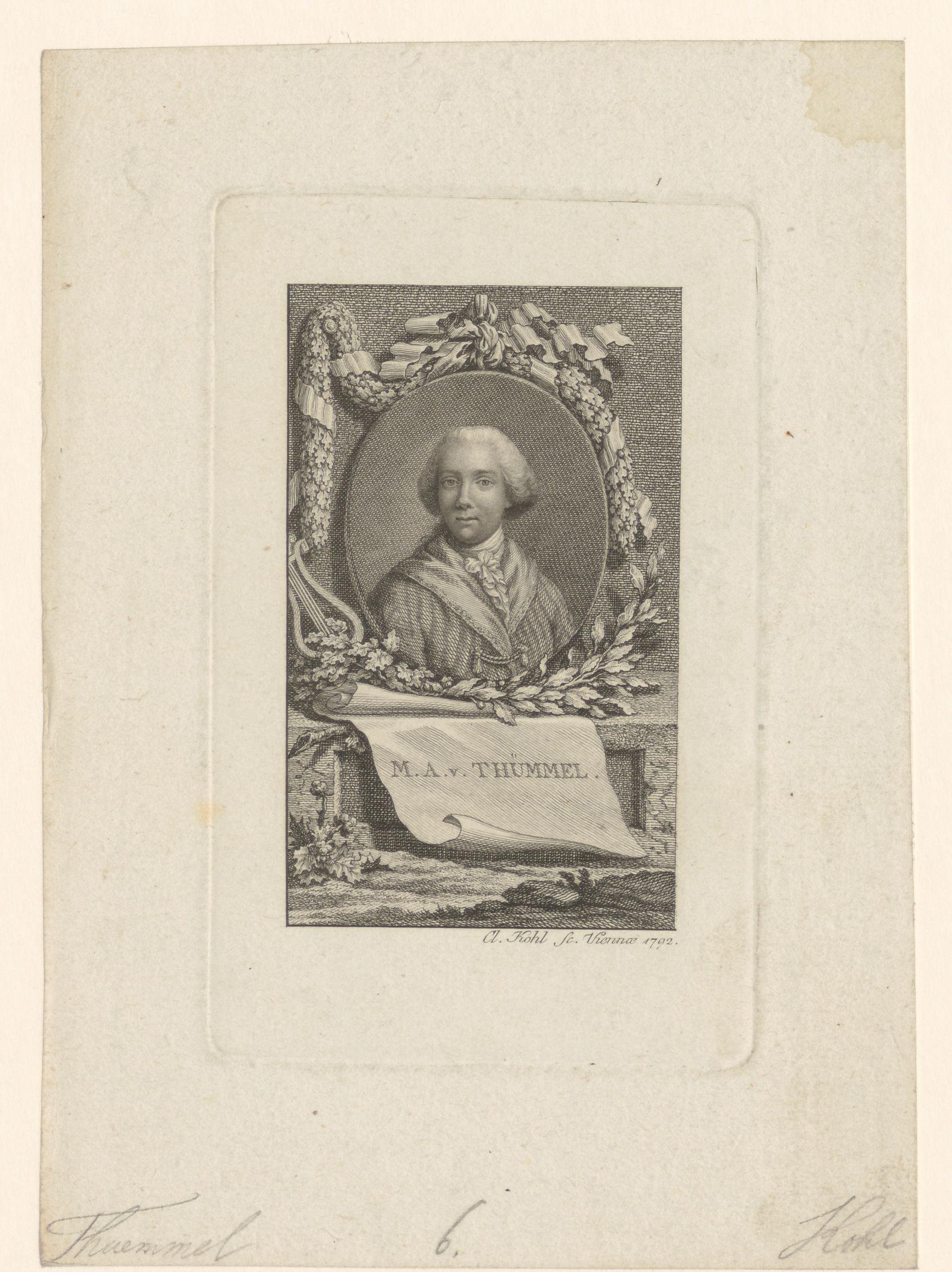 Portret van Moritz August von Thümmel