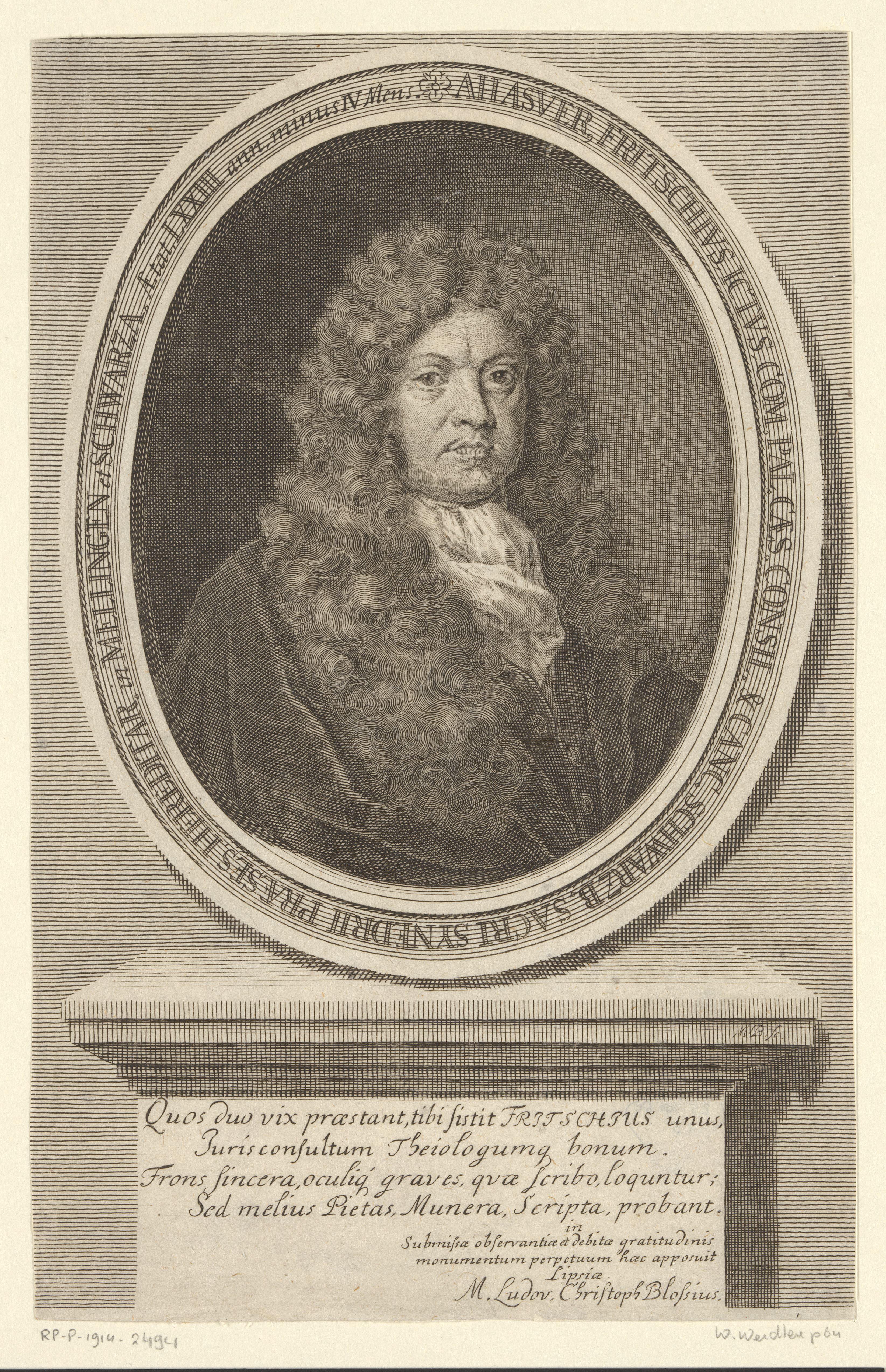 Portret van Ahasver Fritsch