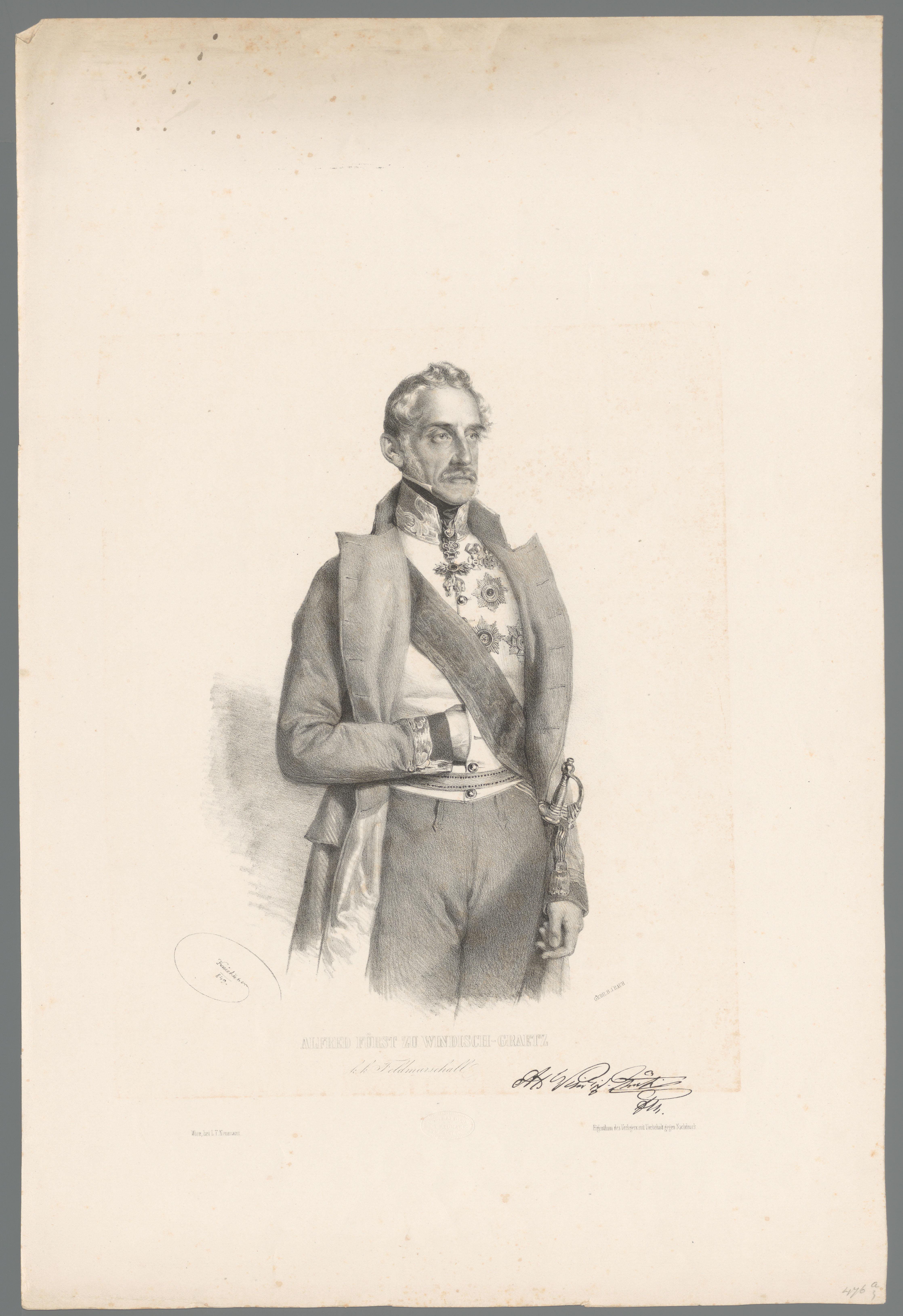 Portret van Alfred I zu Windisch-Graetz
