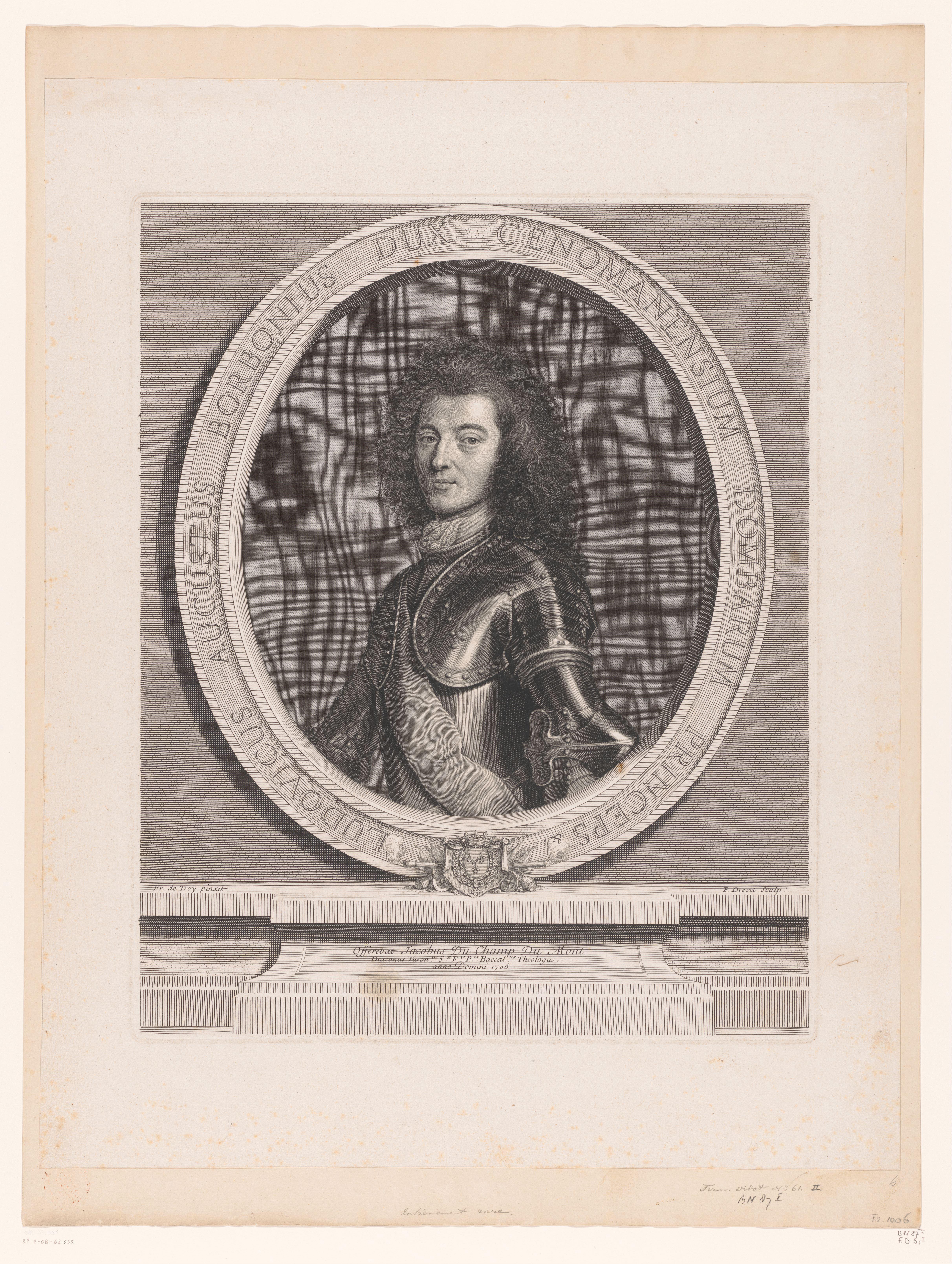 Portret van Lodewijk August van Bourbon
