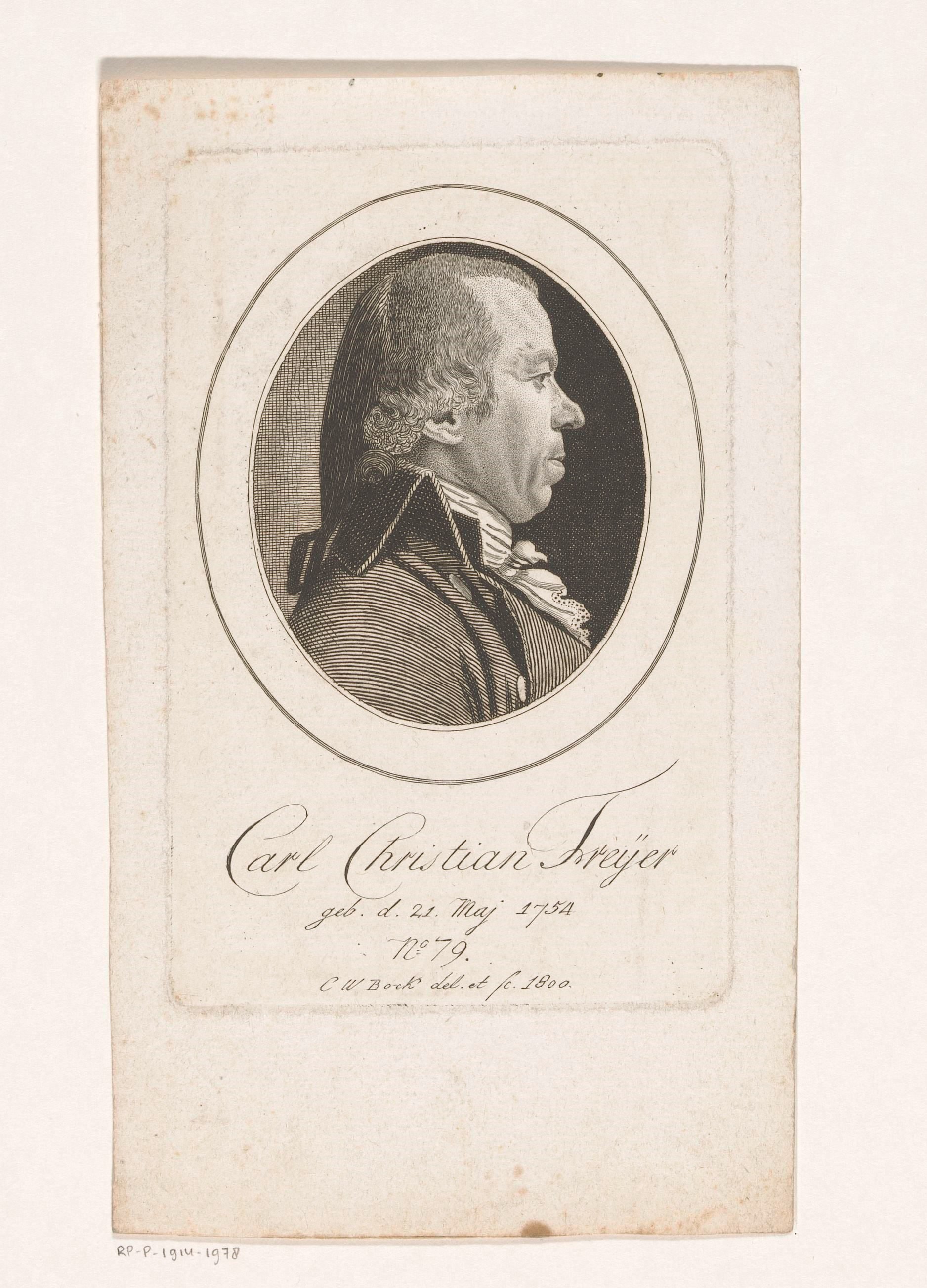 Portret van Carl Christian Freyer