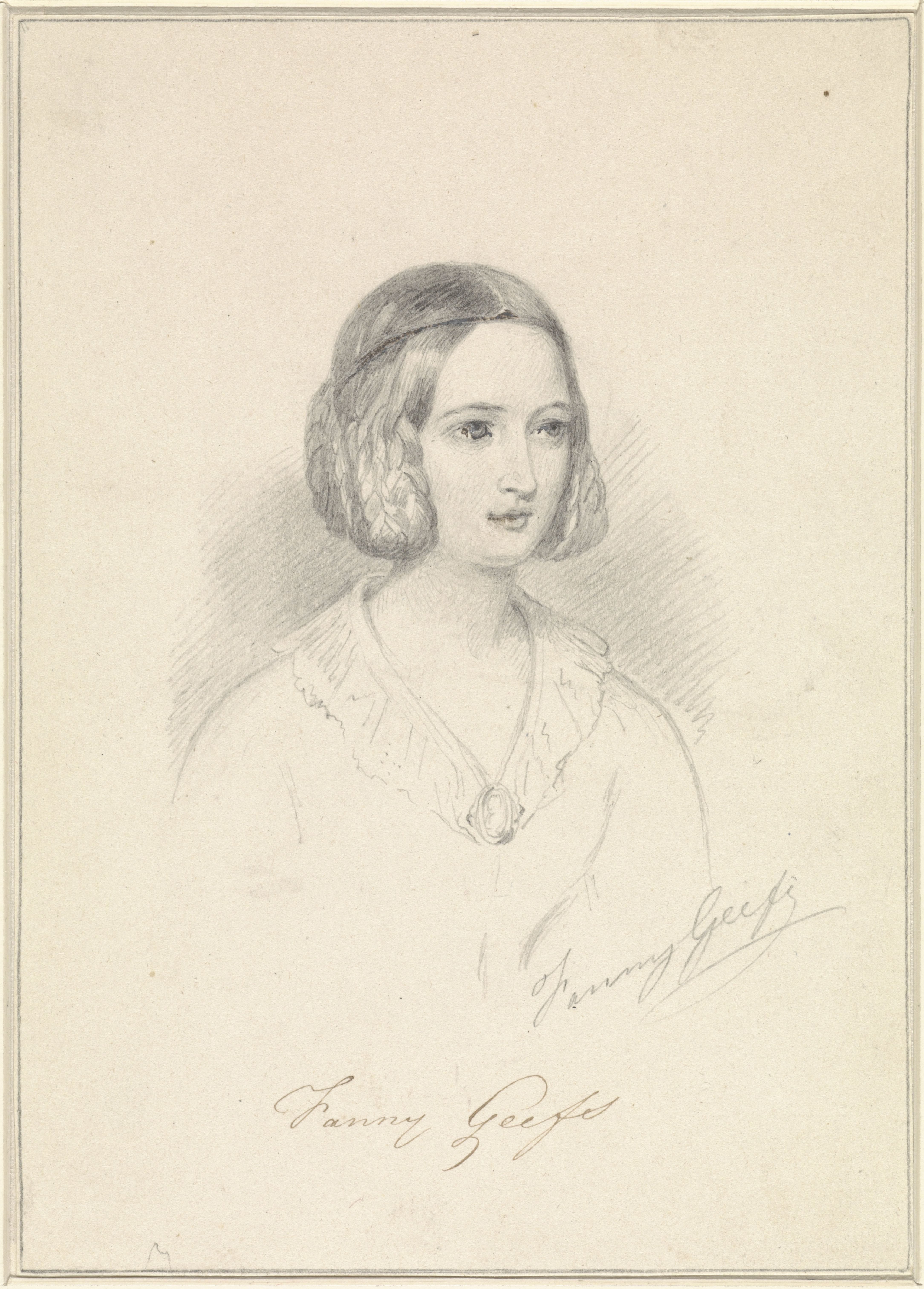 Zelfportret van Fanny Geefs-Corr