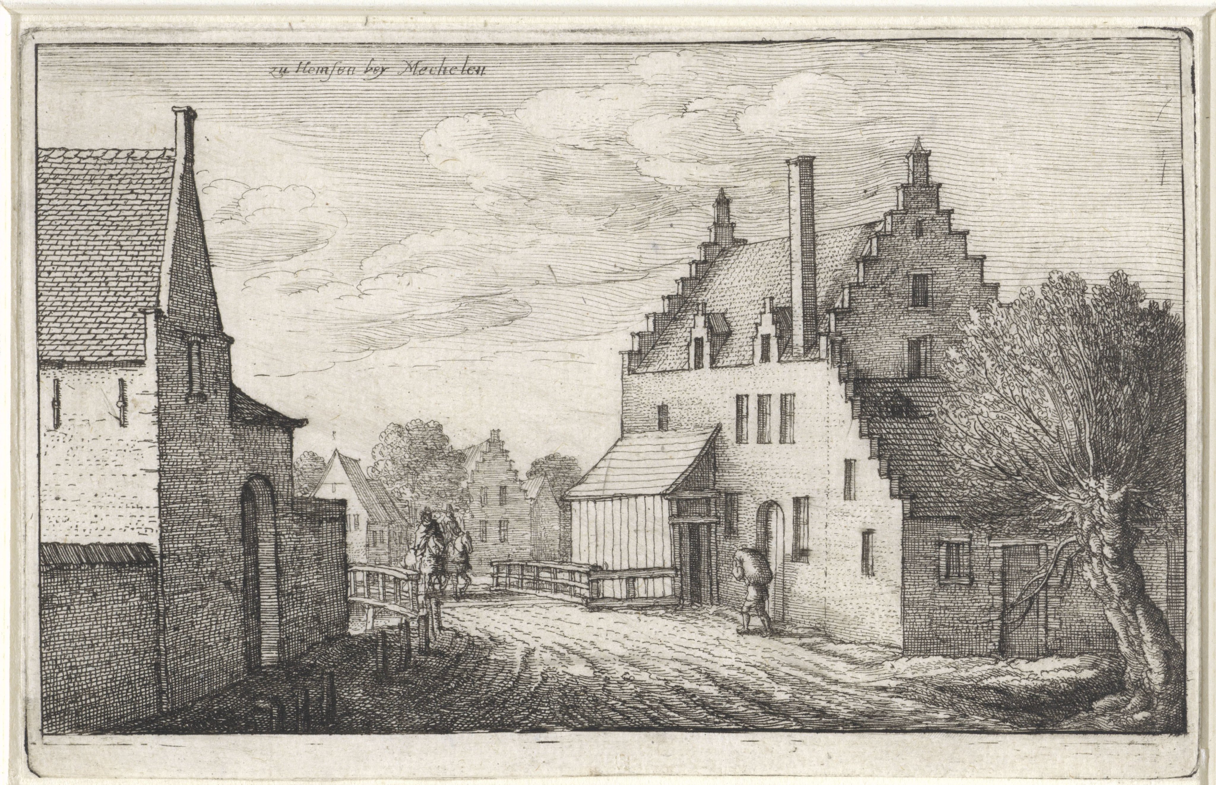 Dorpsstraat in Hemsen nabij Mechelen
