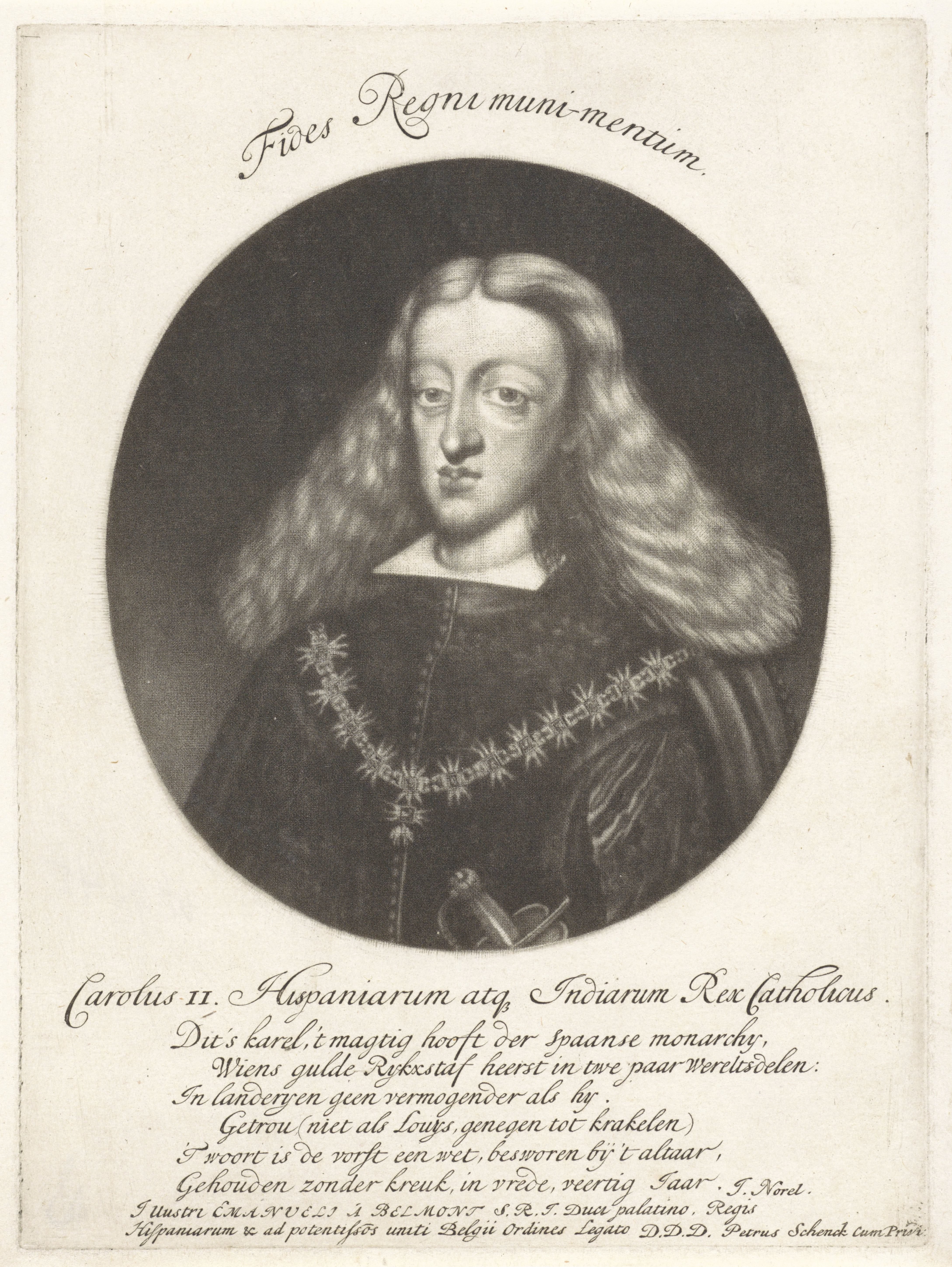 Portret van Karel II, koning van Spanje