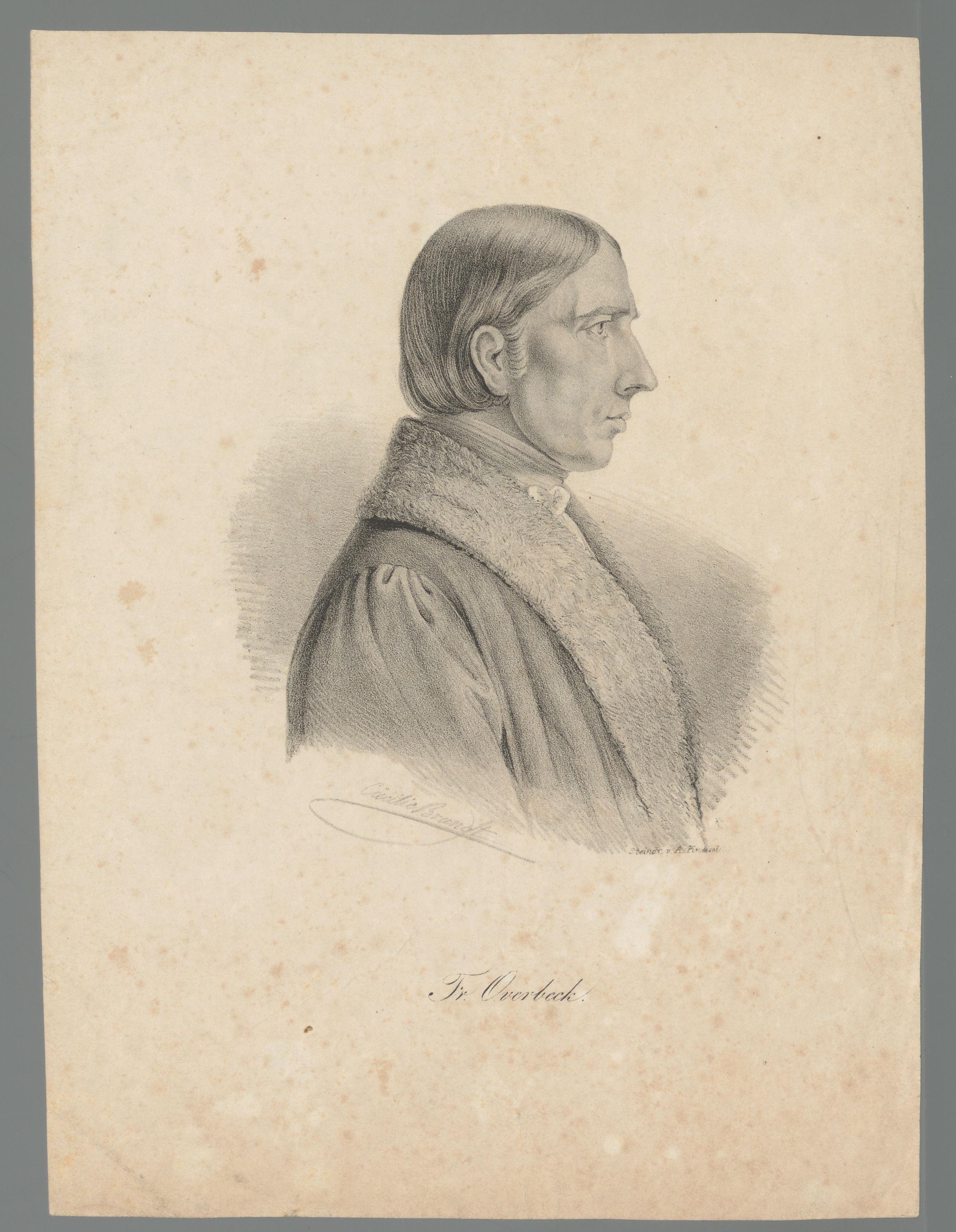 Portret van Johann Friedrich Overbeck