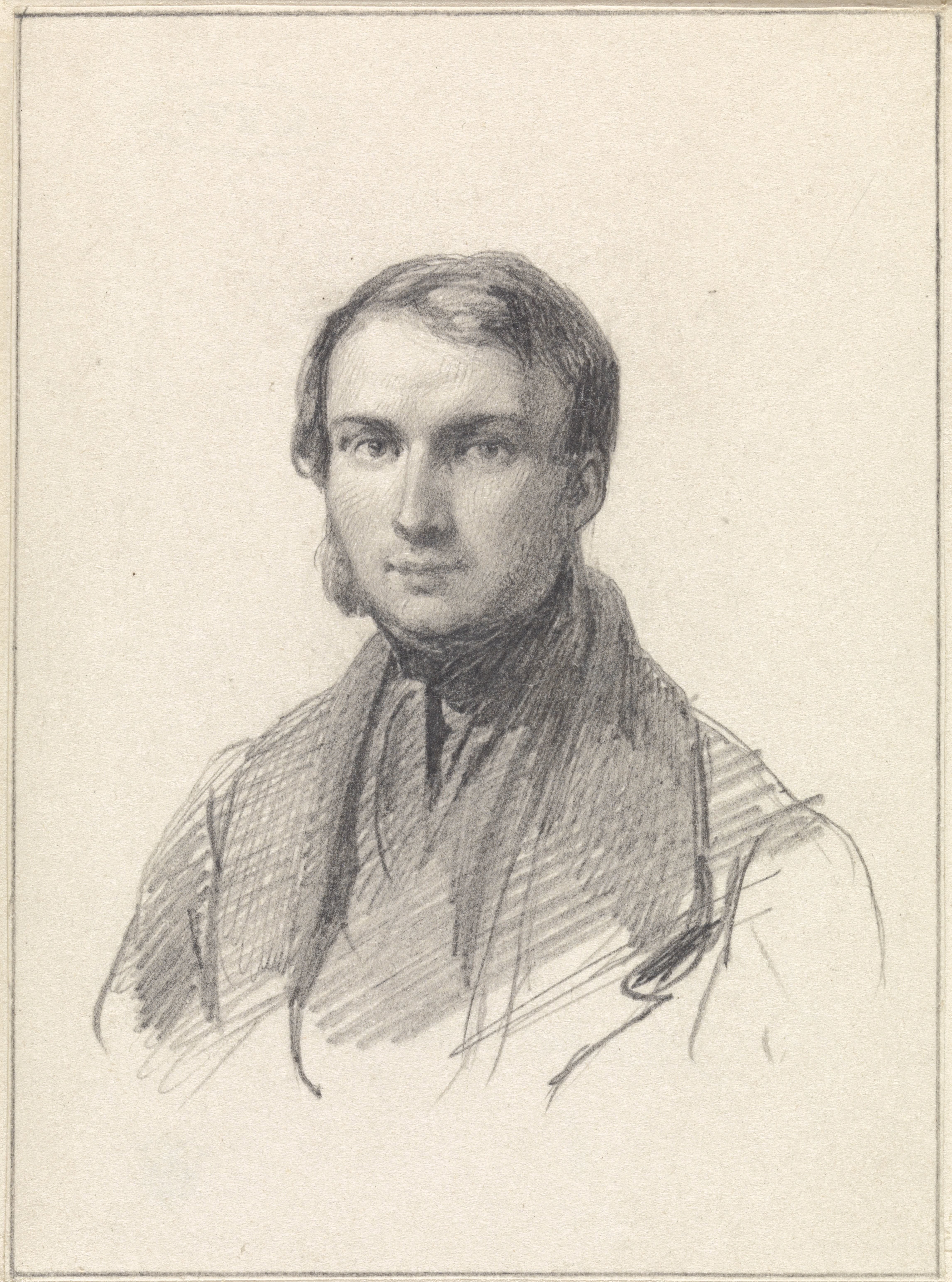 Zelfportret van Gijsbertus Craeyvanger