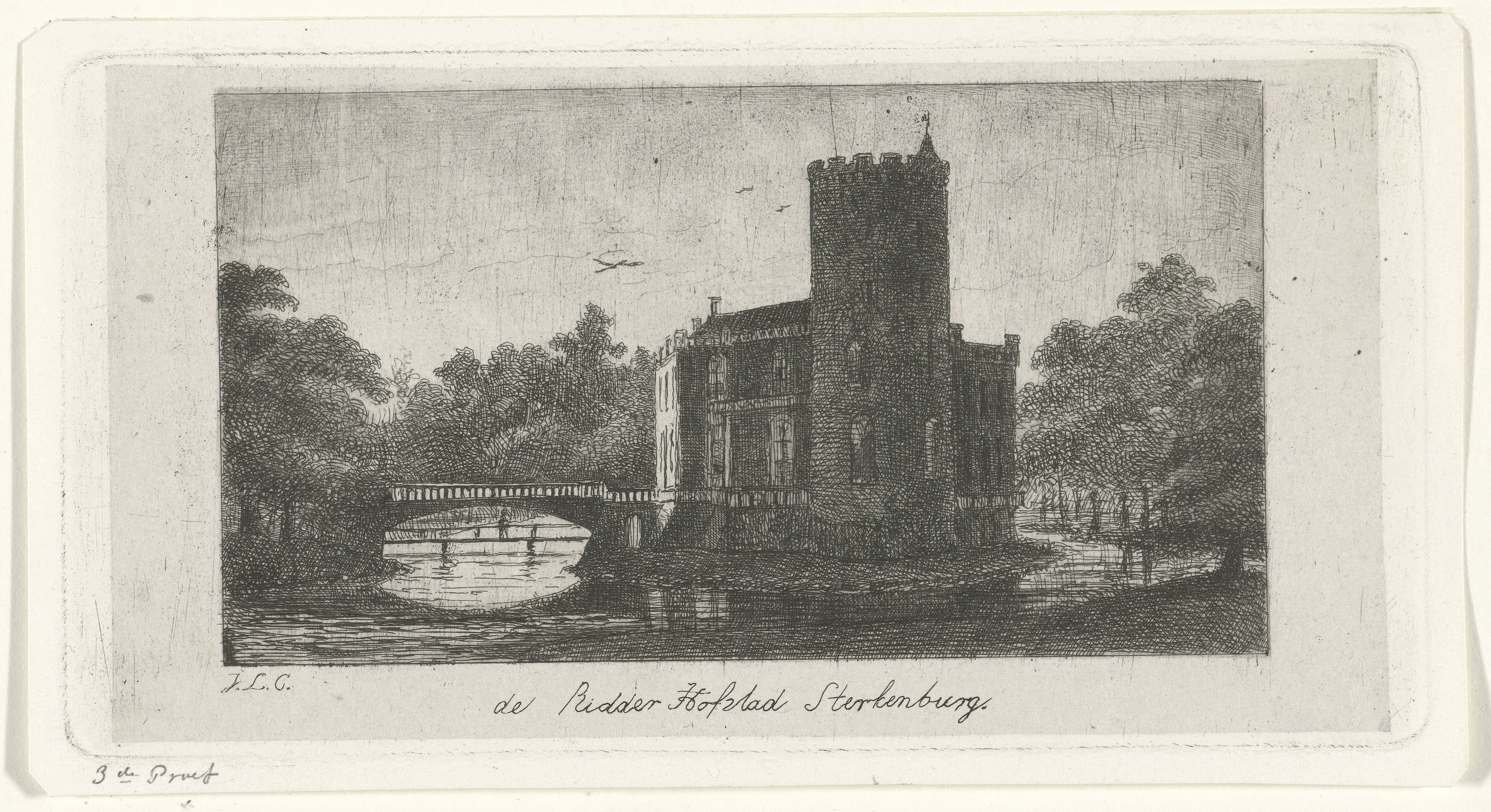 Gezicht op Ridderhofstad Sterkenburg