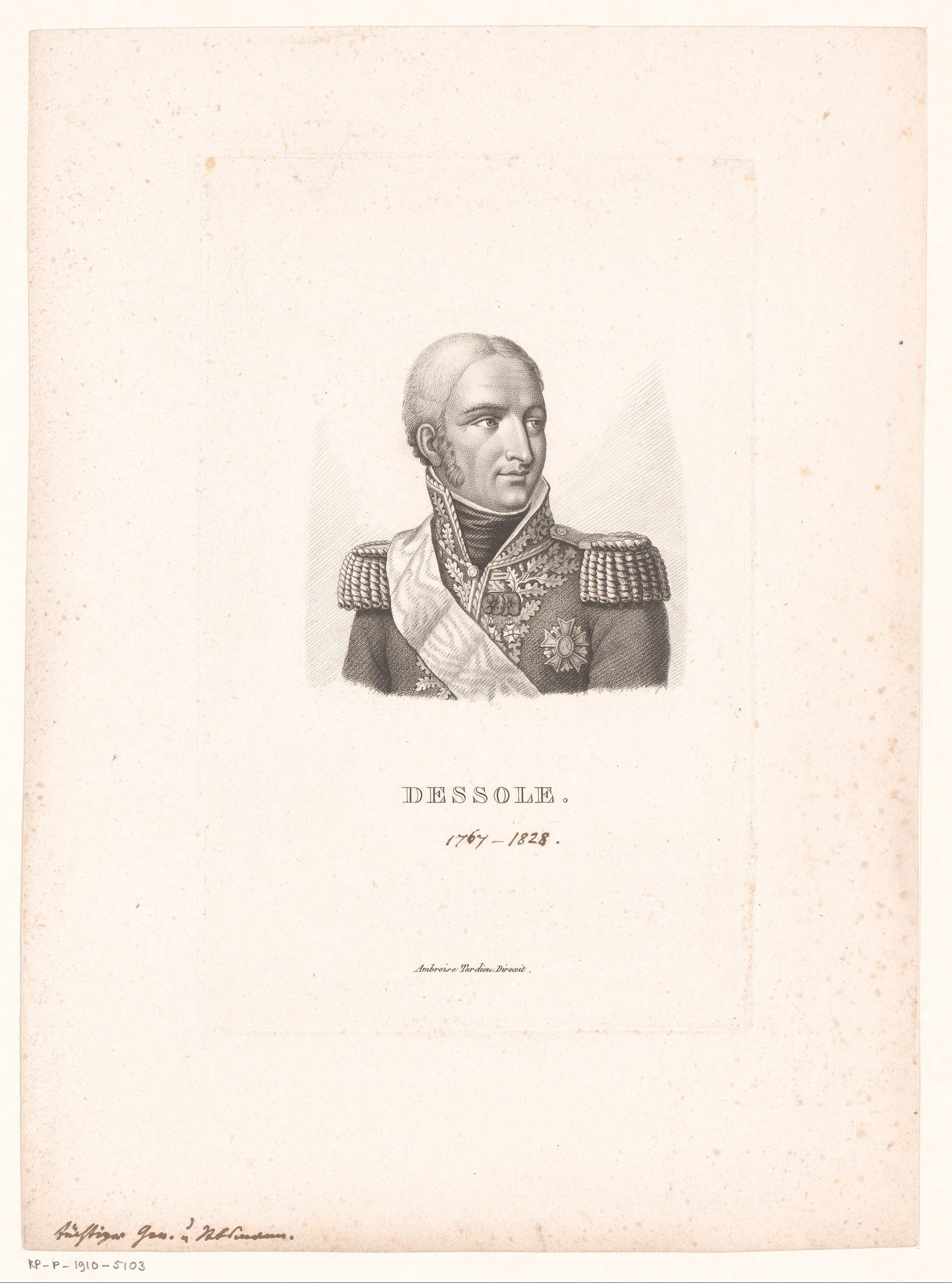 Portret van Jean-Joseph Dessolles