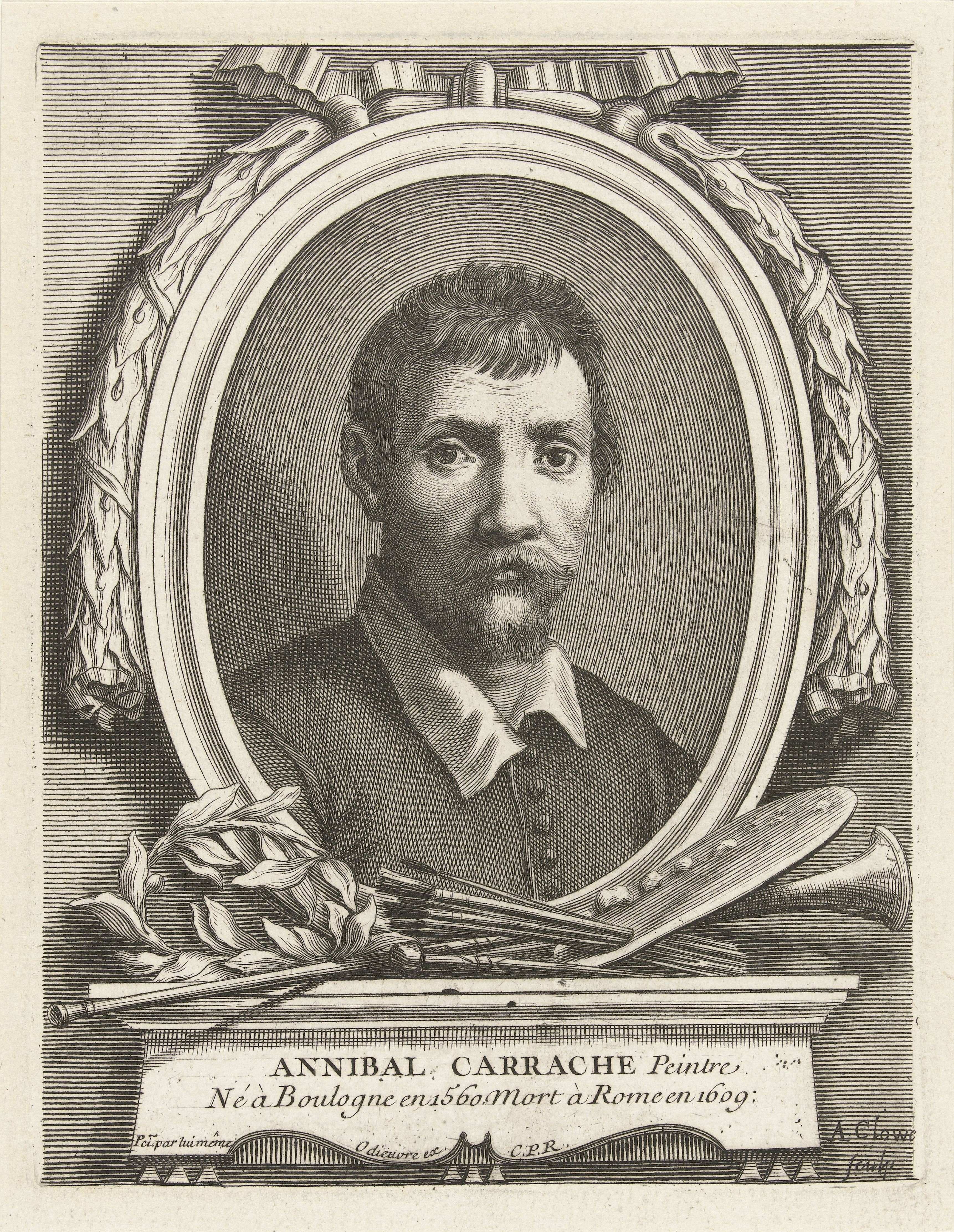 Portret van Annibale Carracci