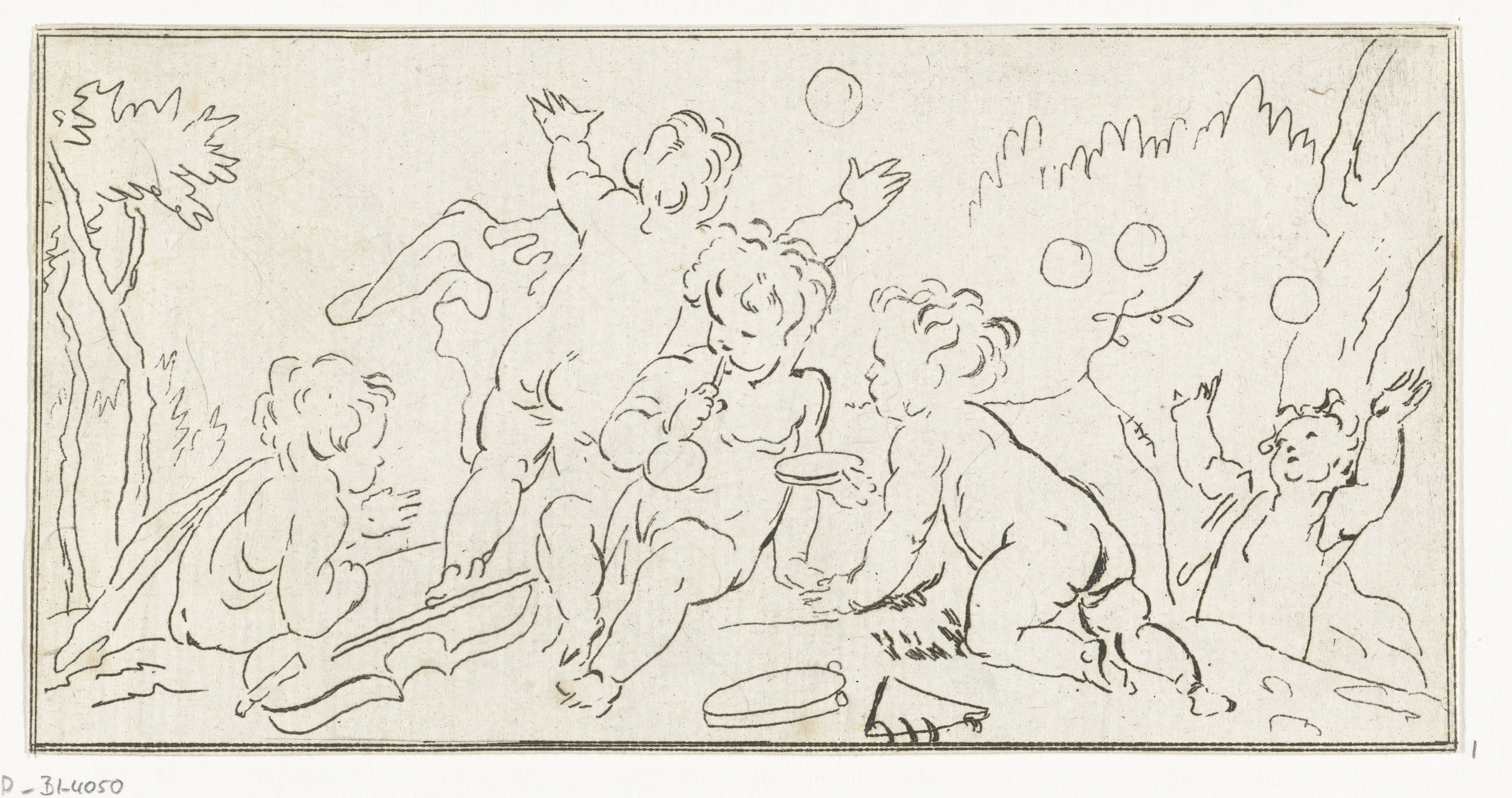 Bellenblazende putti