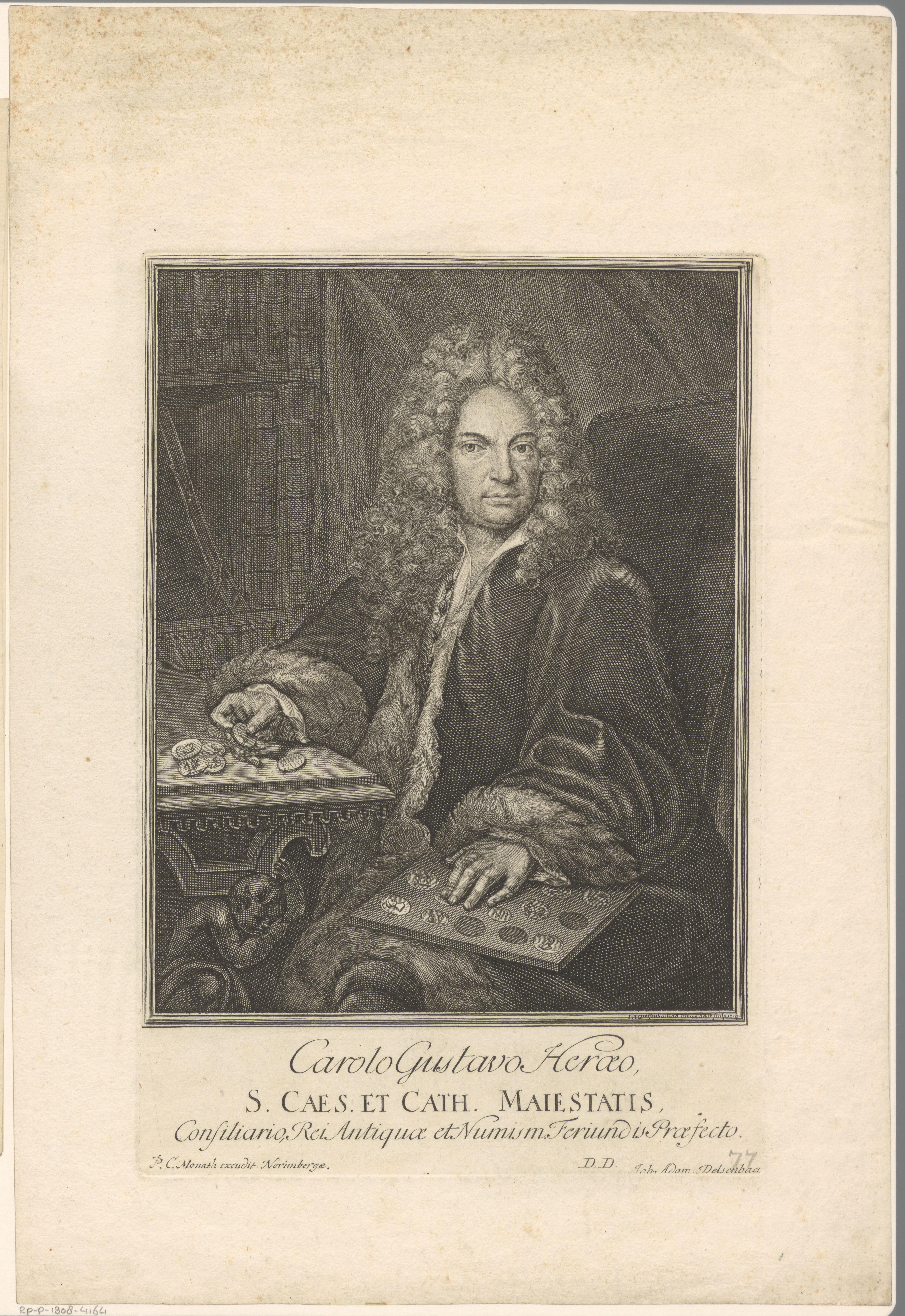 Portret van Karl Gustav Heraeus