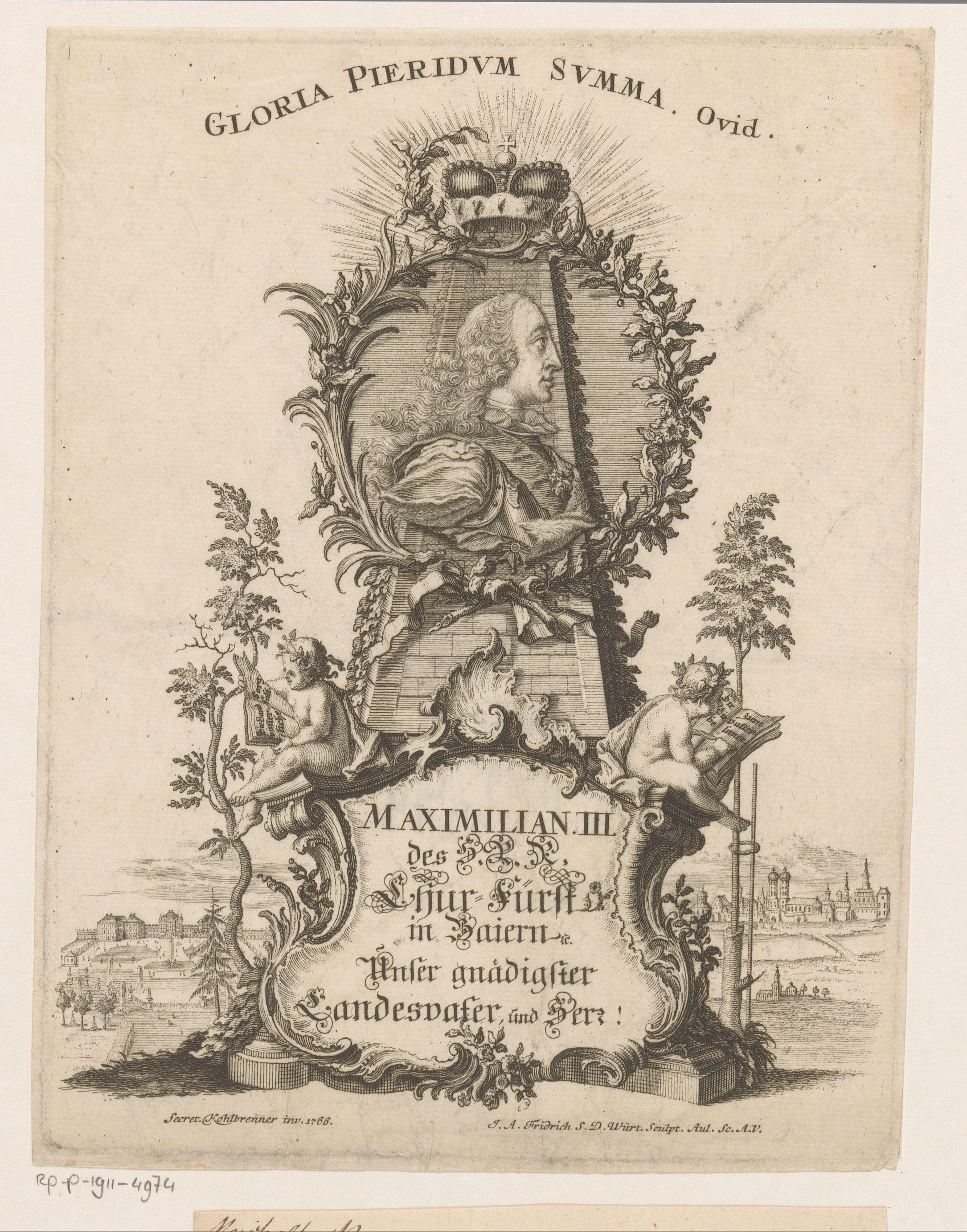 Portret van Maximiliaan III Jozef van Beieren
