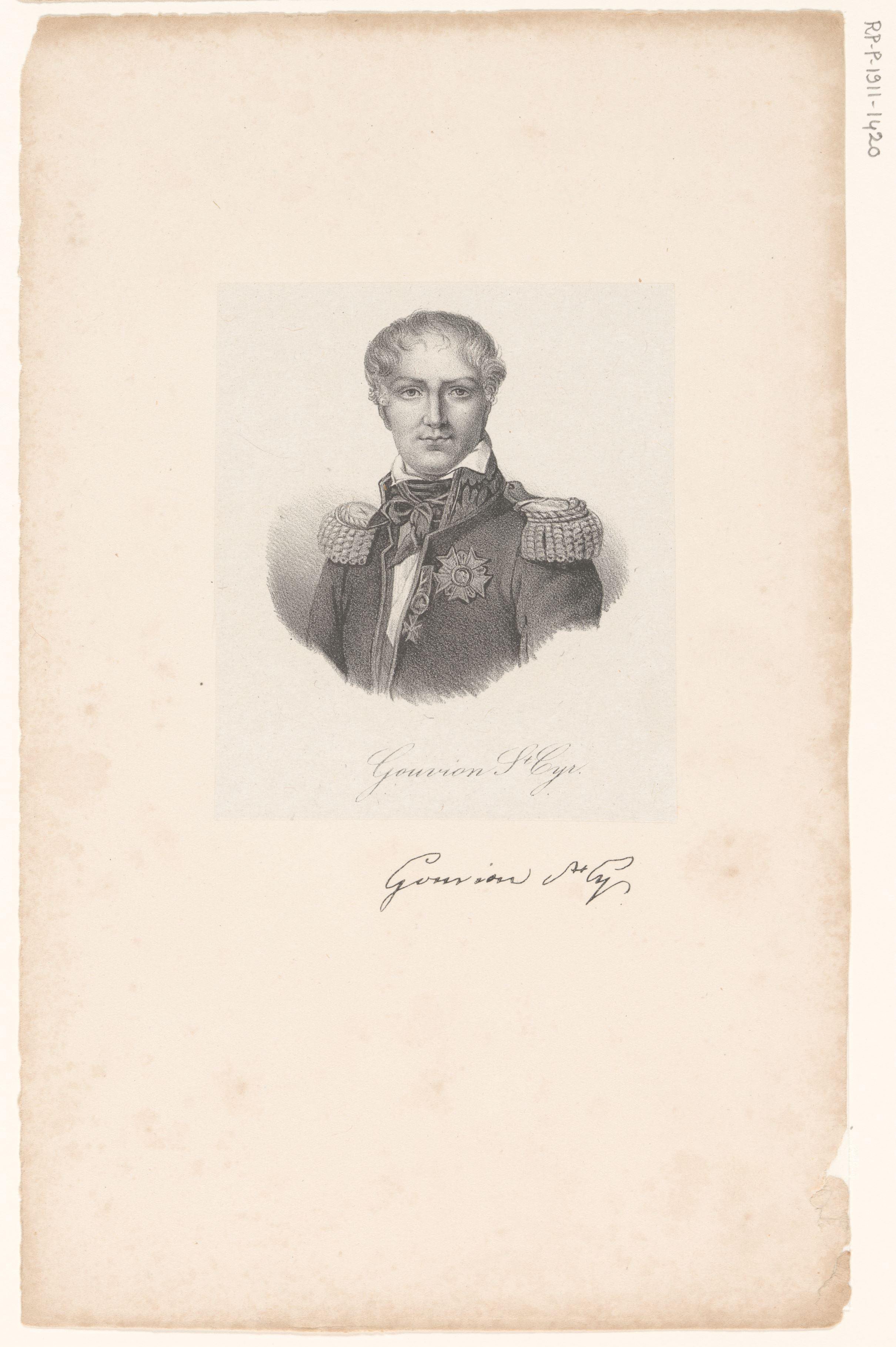 Portret van Laurent de Gouvion-Saint-Cyr