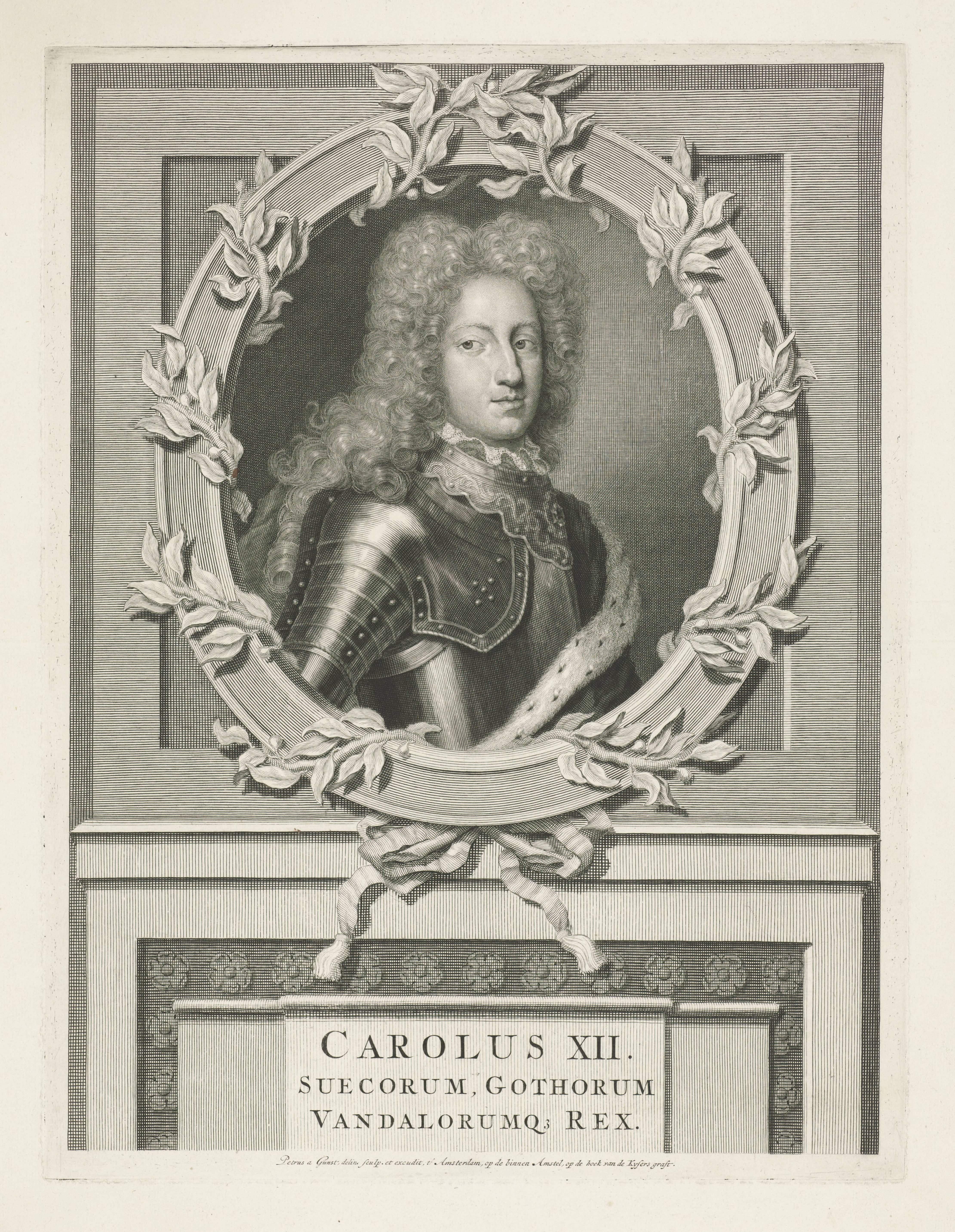 Portret van koning Karel XII van Zweden