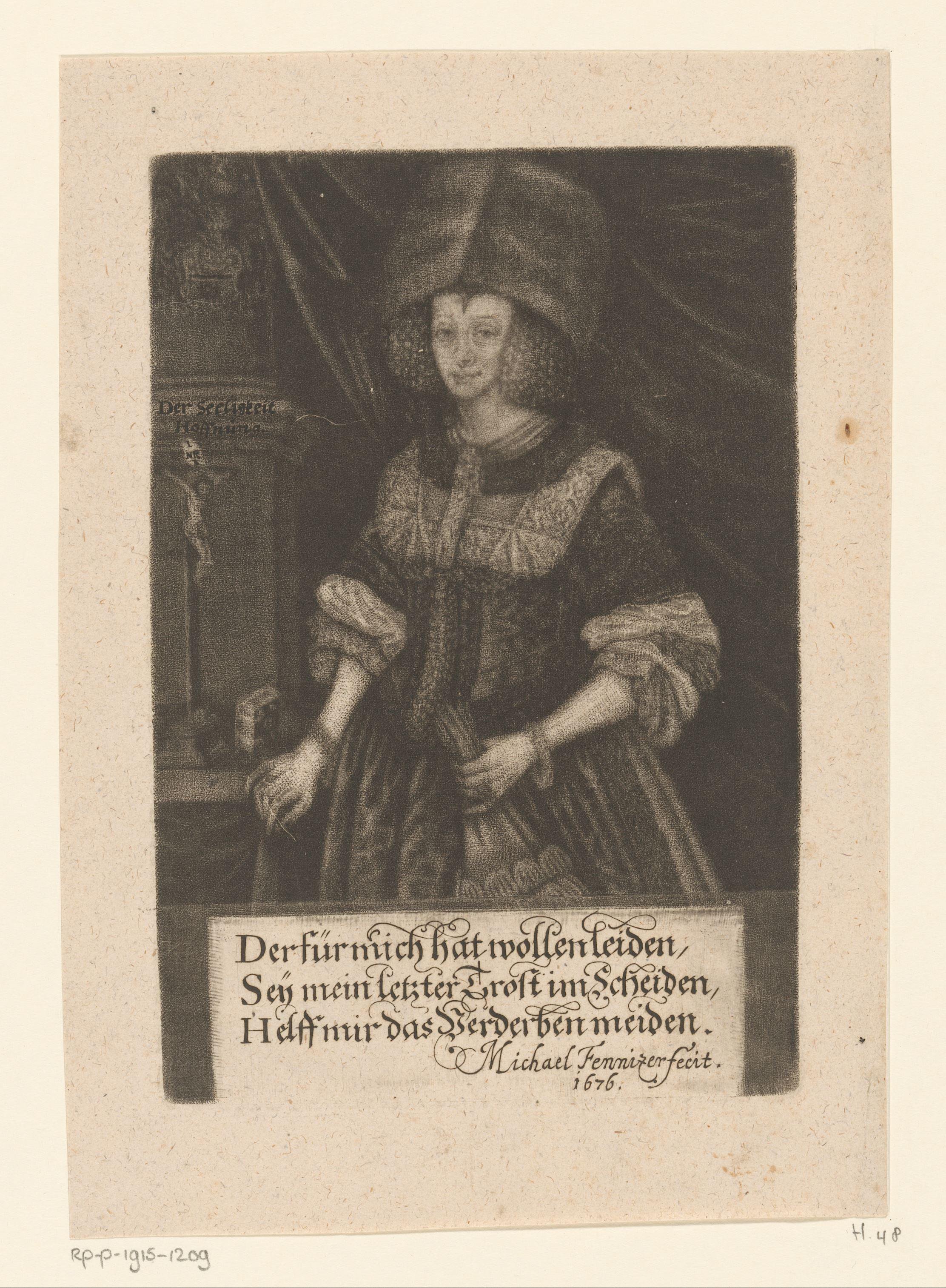 Portret van Dorothea Sabina Helffrich