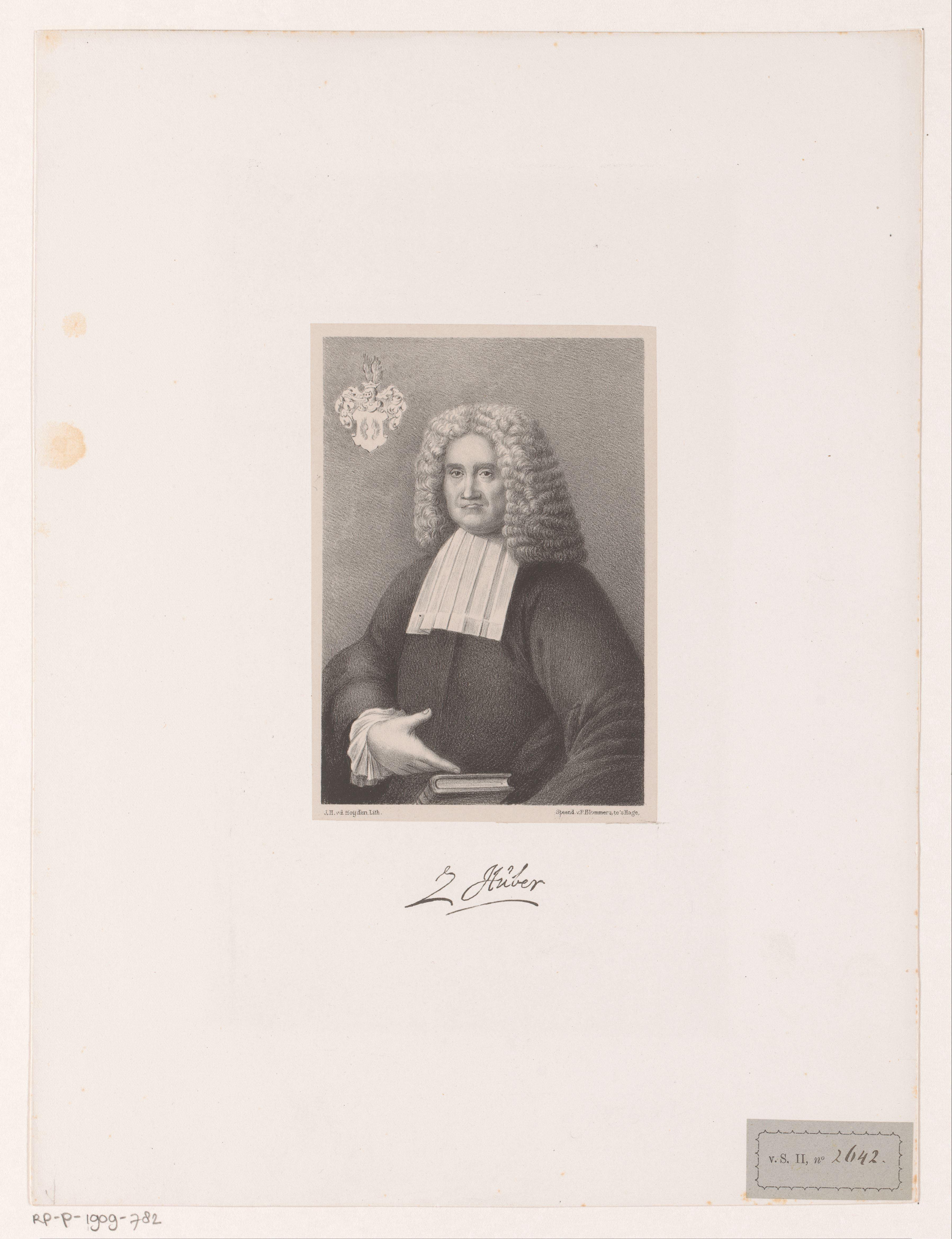 Portret van Zacharias Huber