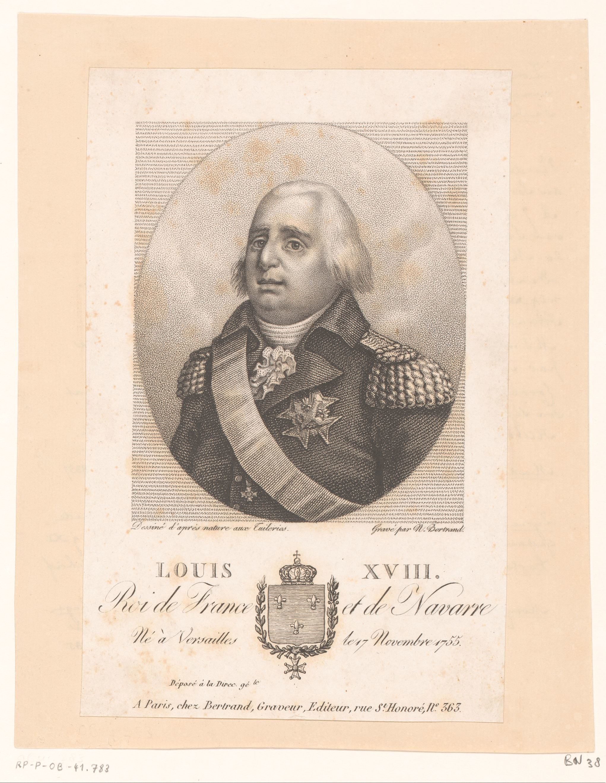 Portret van Lodewijk XVIII
