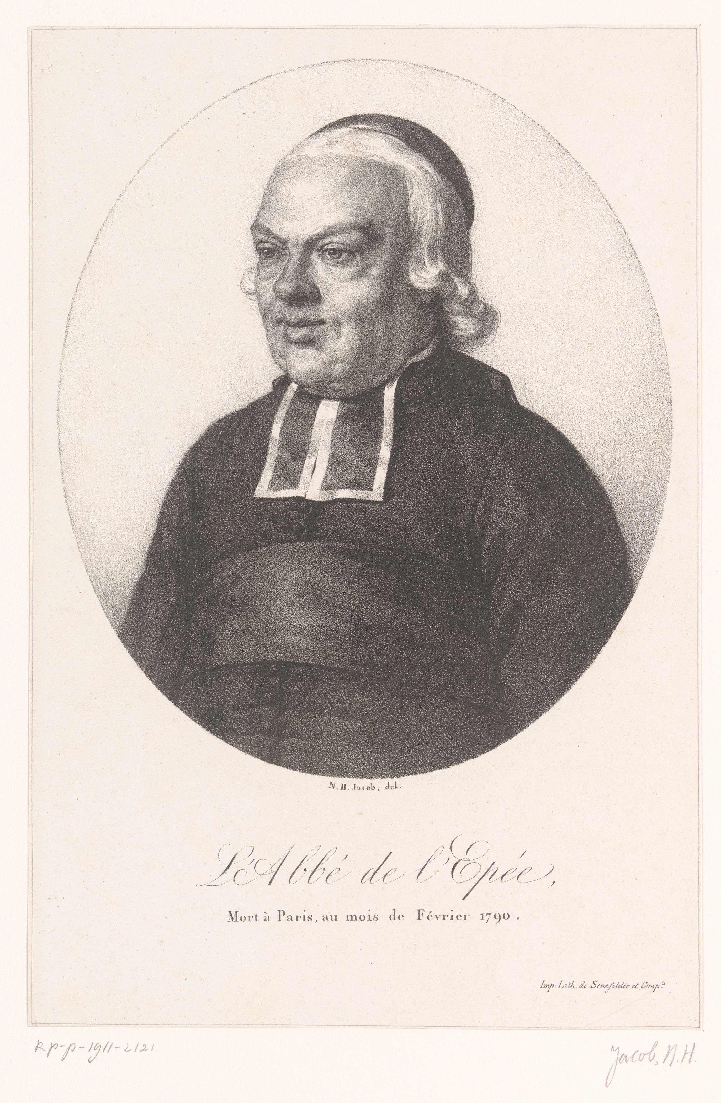 Portret van Charles-Michel de L'Épée