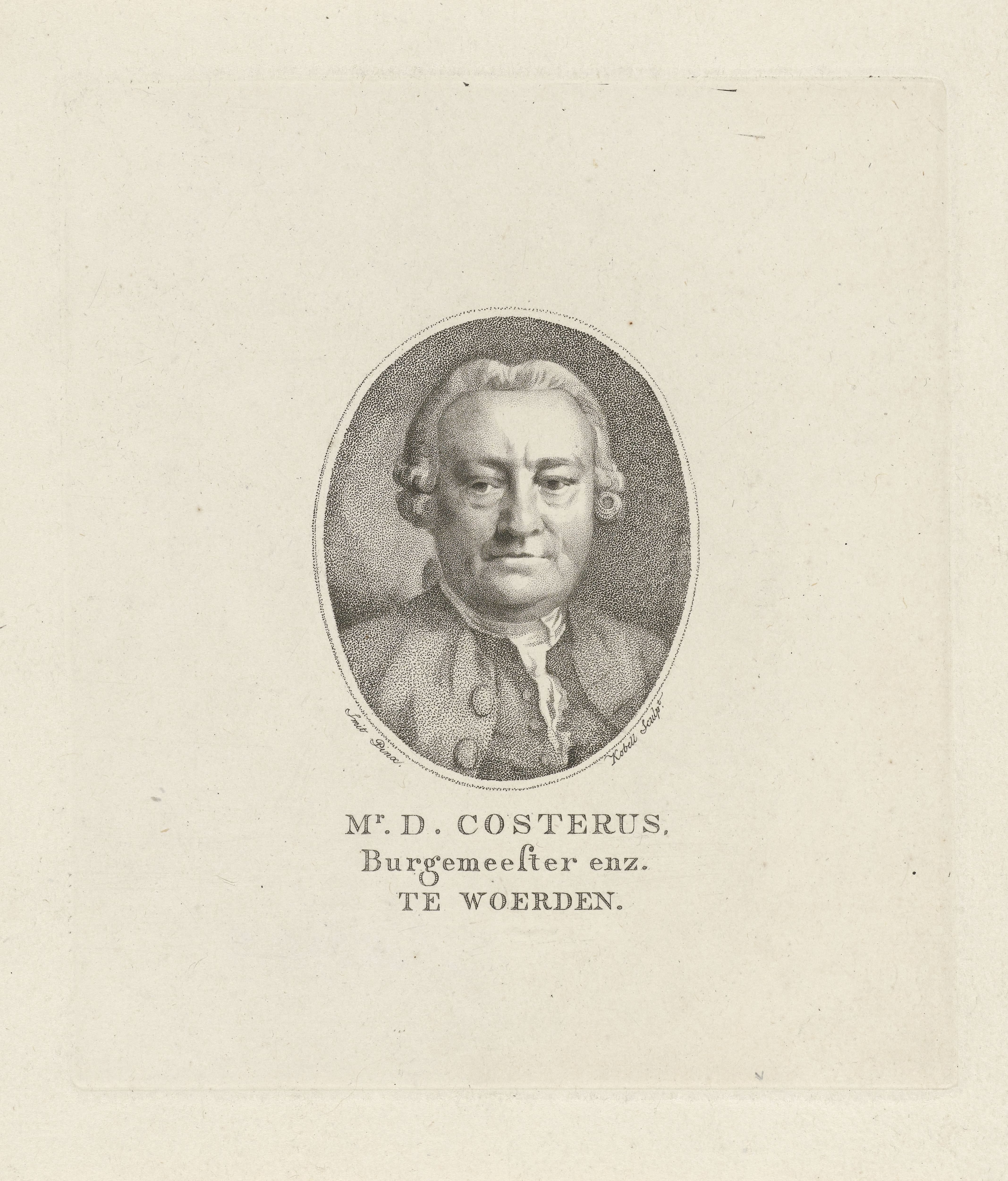 Portret van Dominicus Costerus