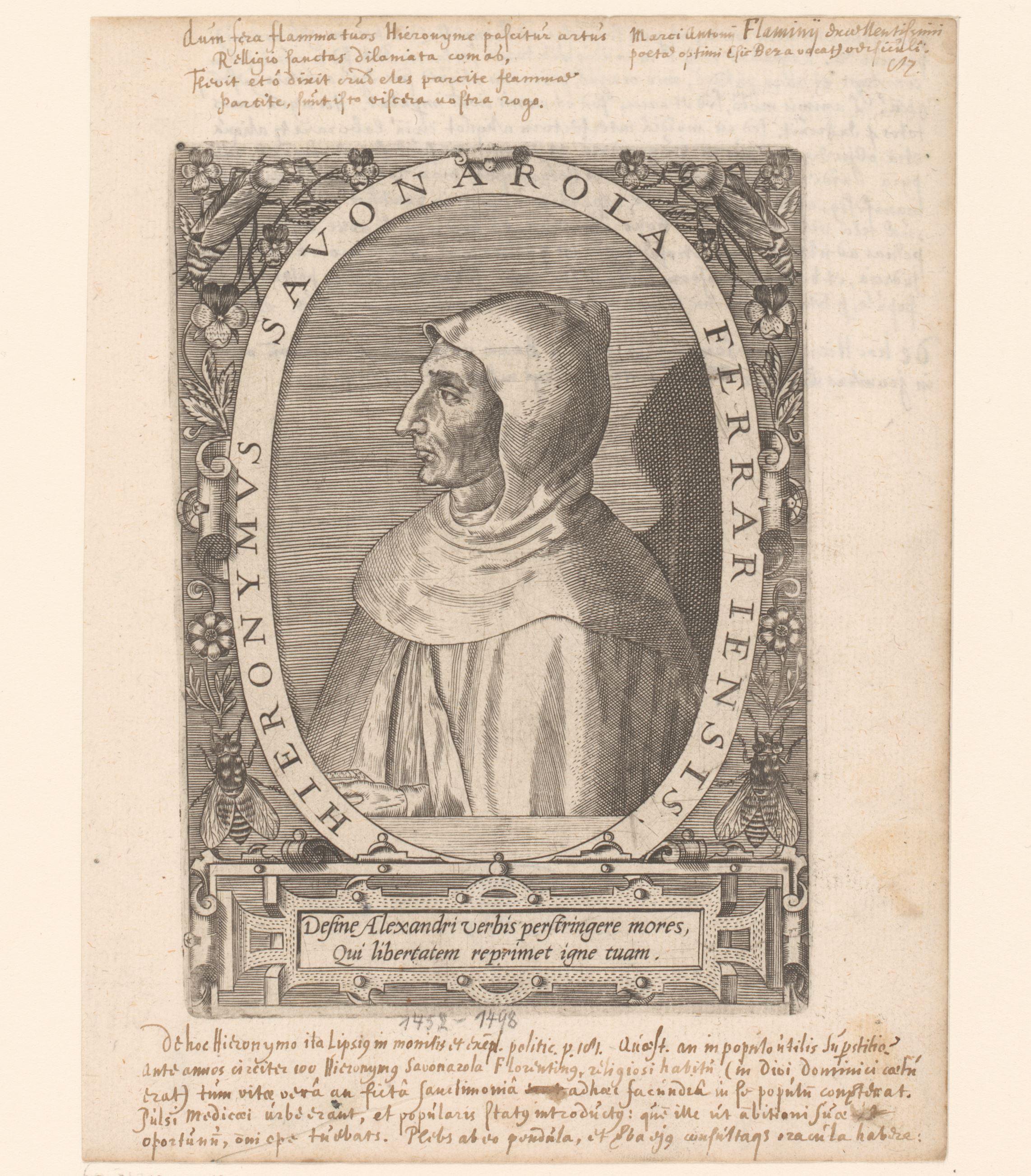 Portret van Girolamo Savonarola