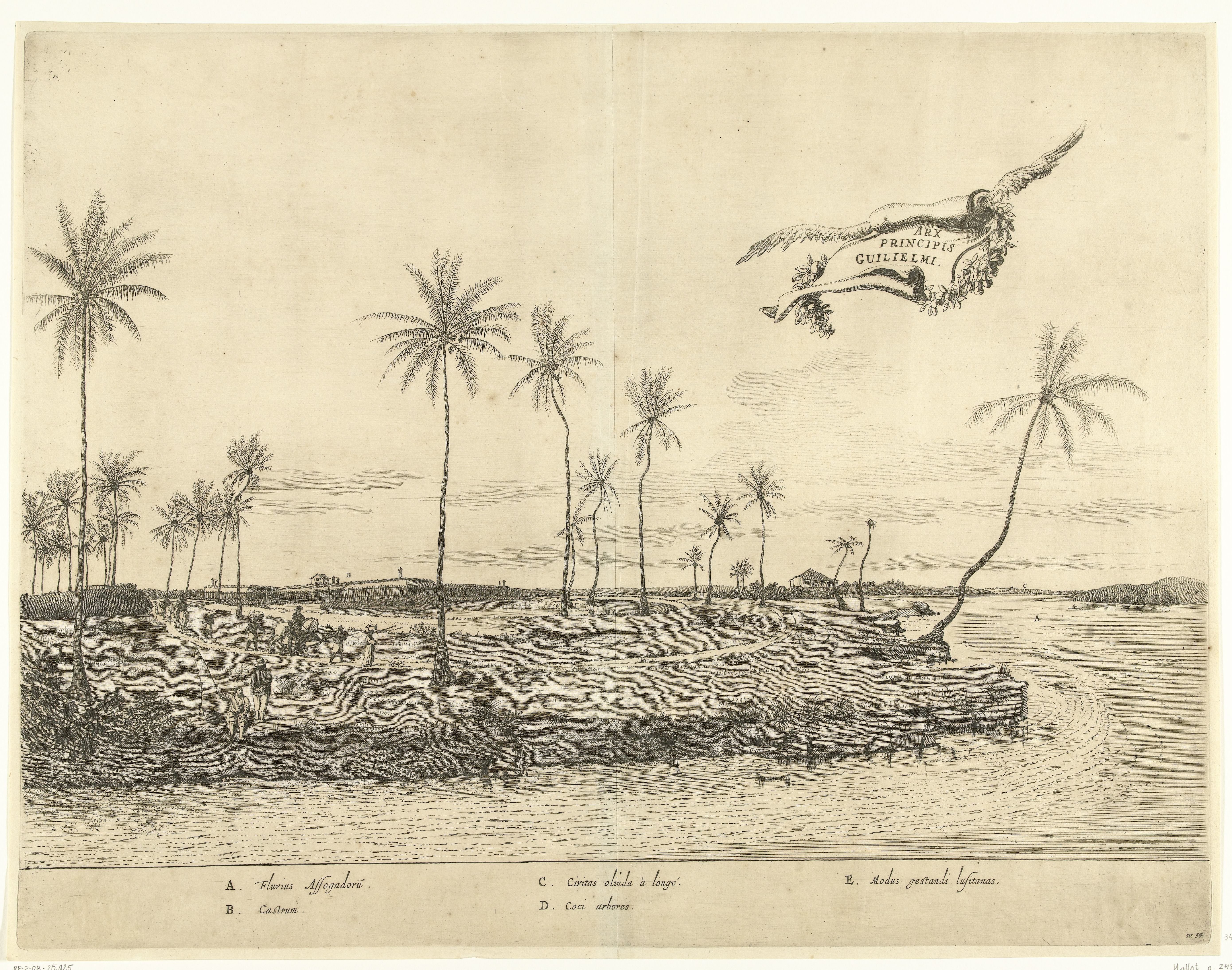 Gezicht op fort Prins Willem te Affogados, ca. 1636-1644