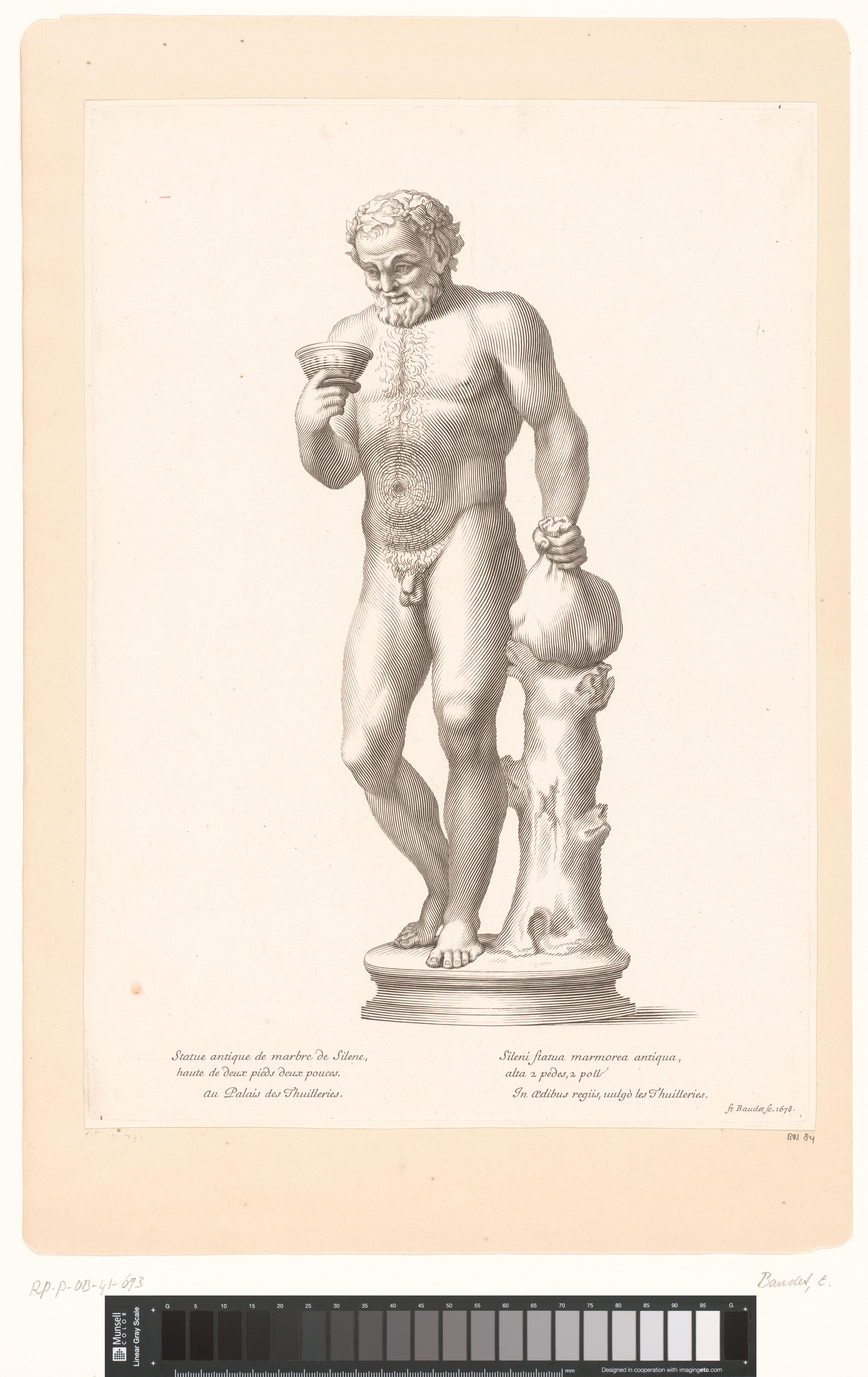 Antiek standbeeld van Silenus