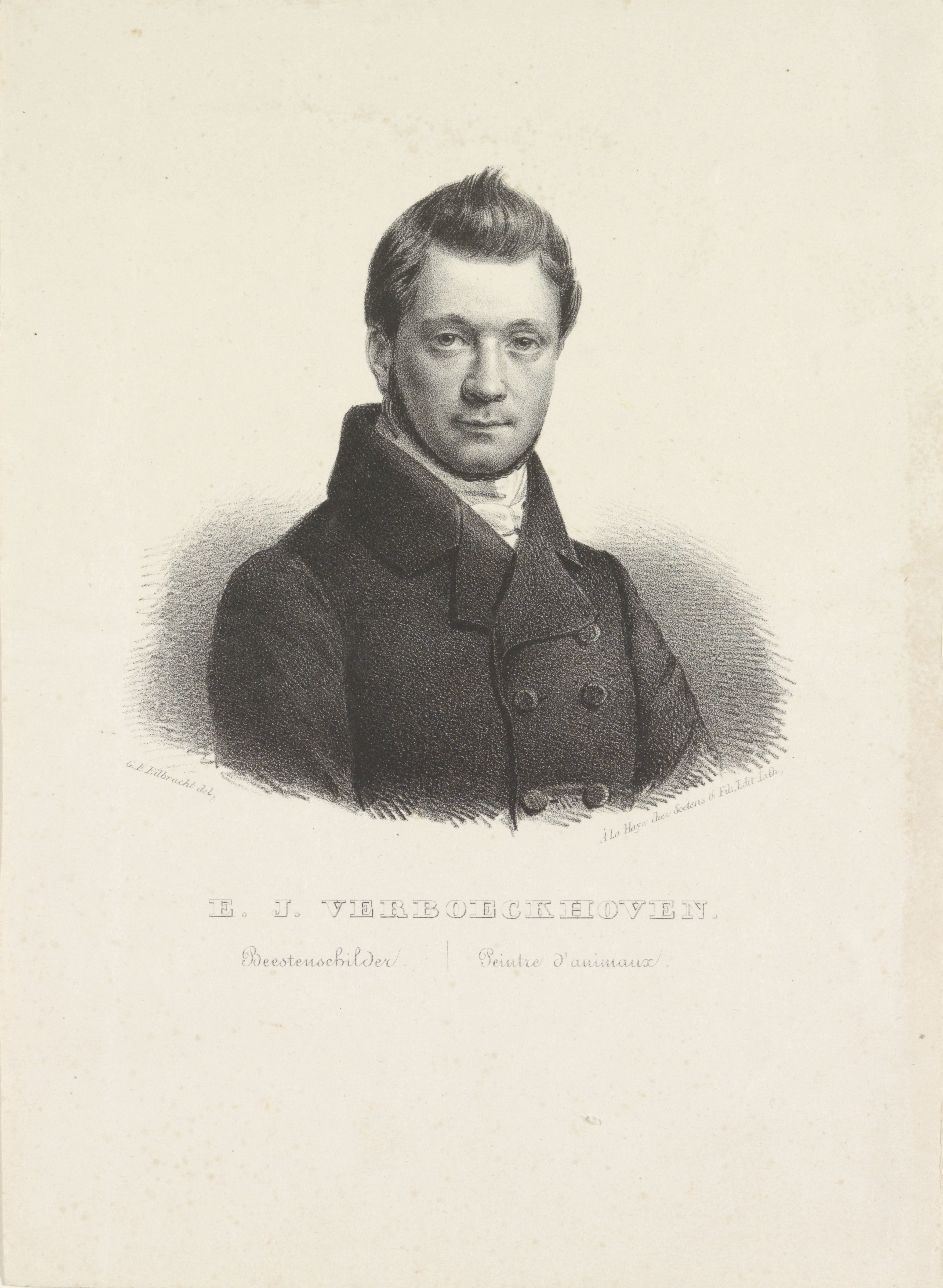 Portret van Eugène Joseph Verboeckhoven