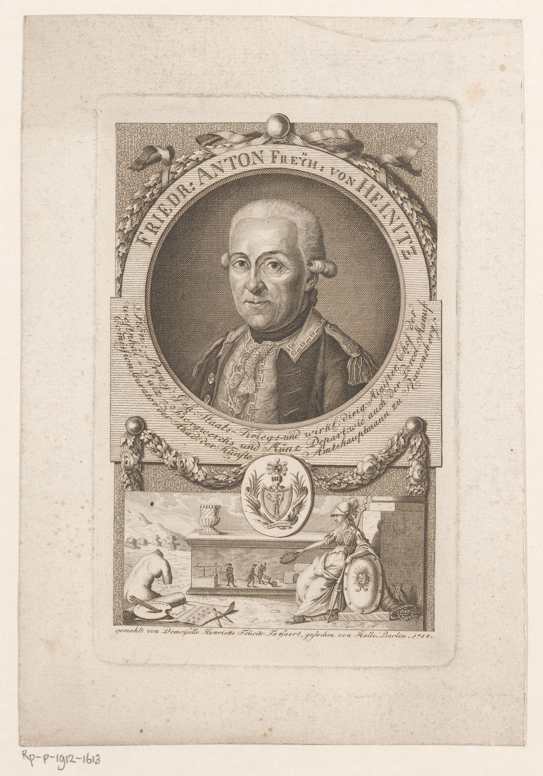 Portret van Friedrich Anton von Heynitz