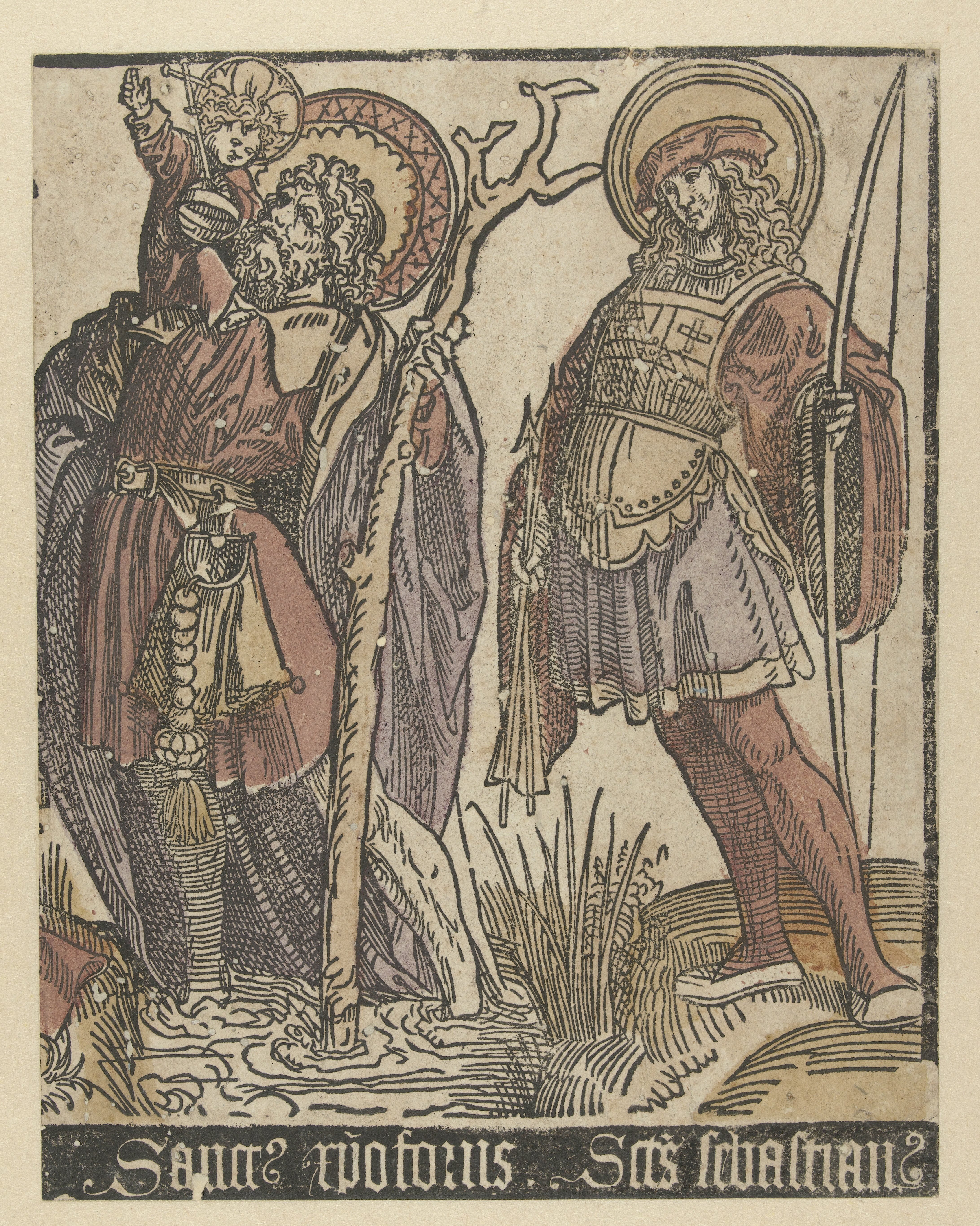 De heiligen Christoffel en Sebastiaan