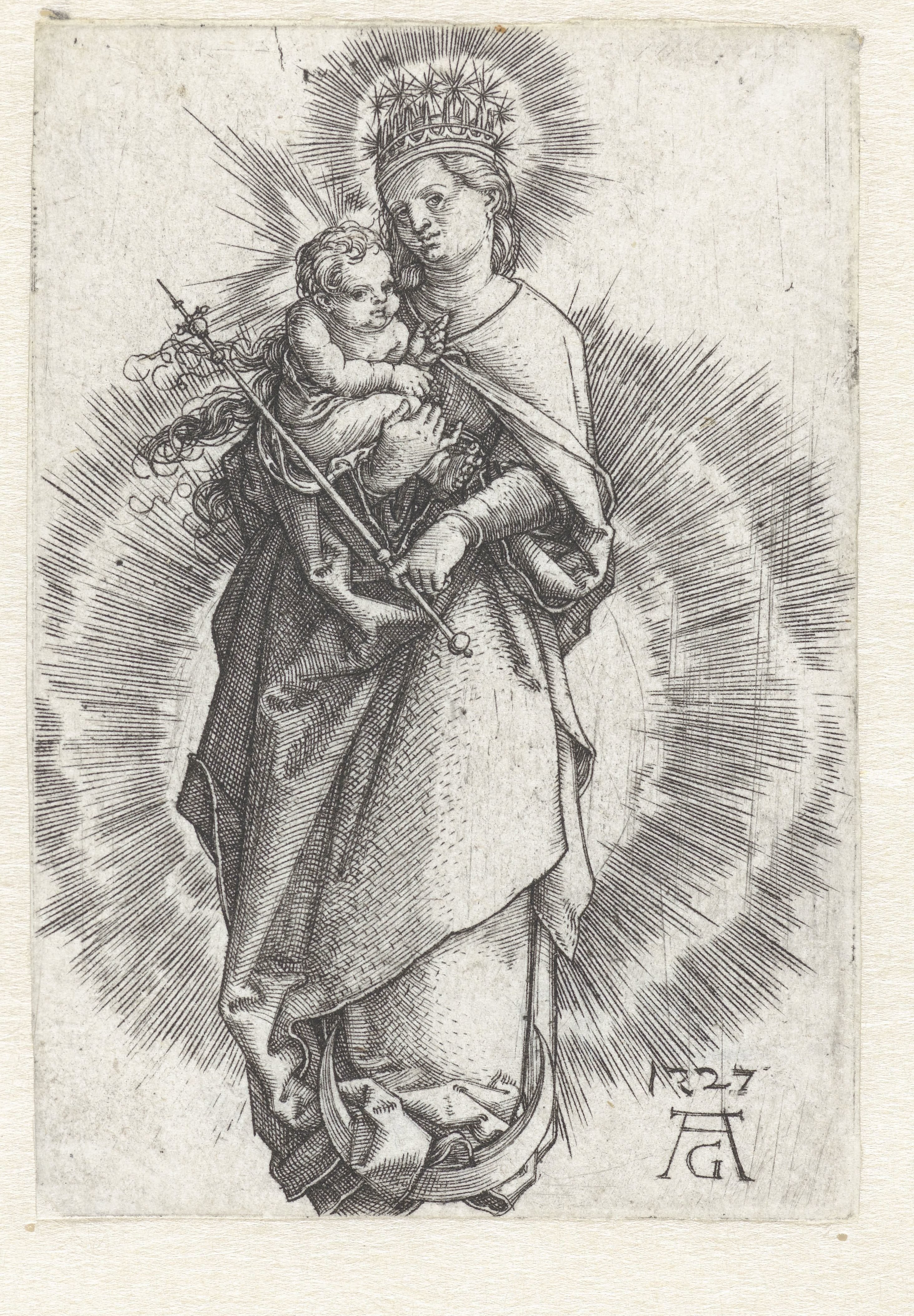 Madonna met kind op de maansikkel