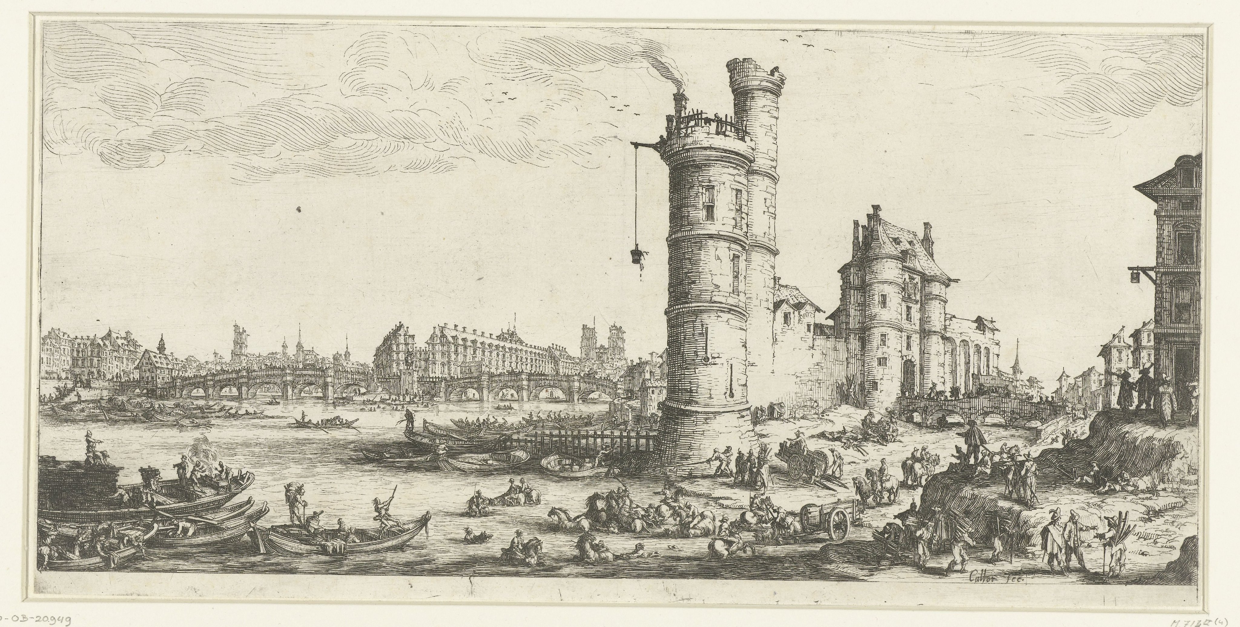 Gezicht op de Seine met de Pont Neuf te Parijs
