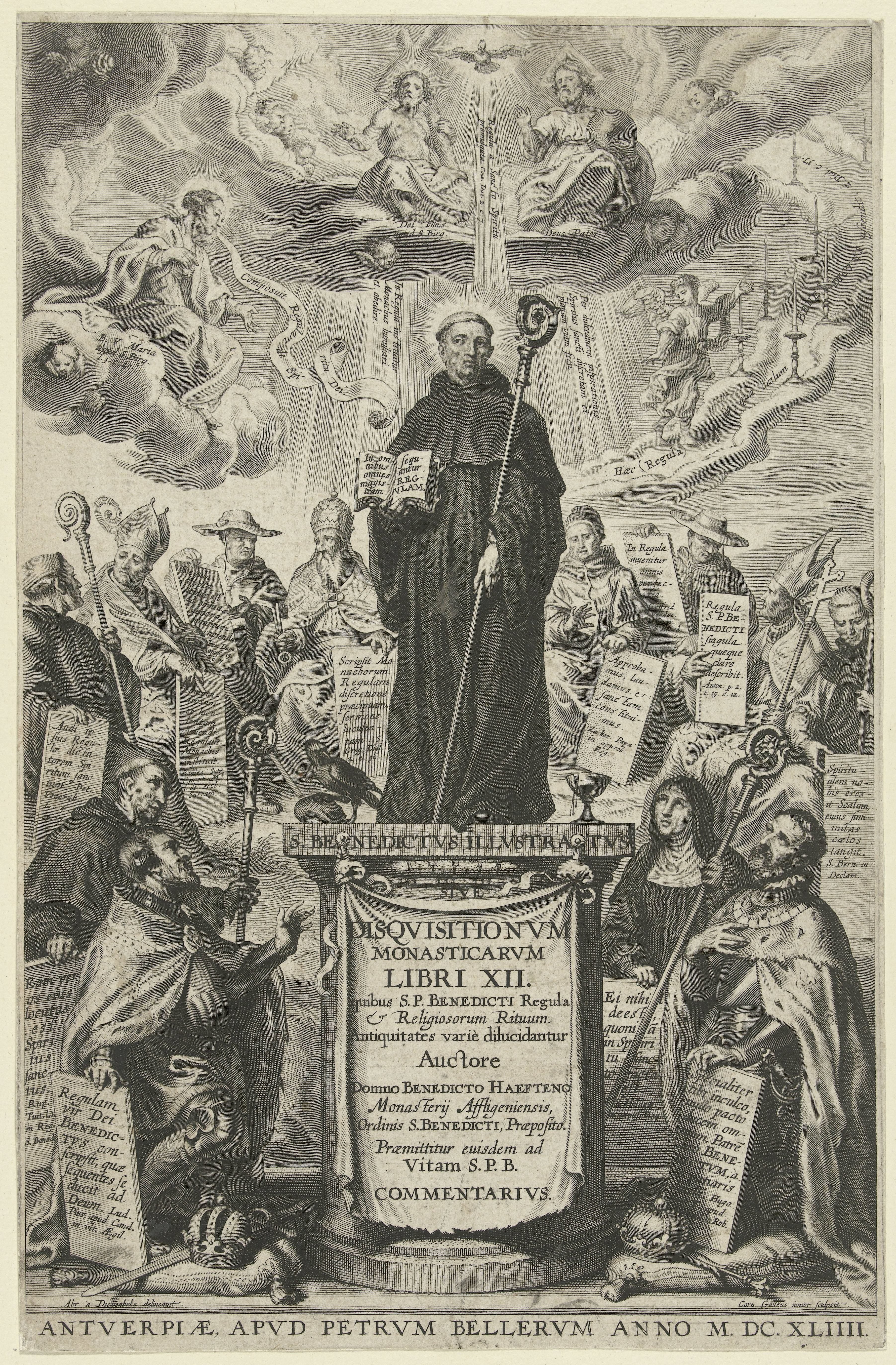 H. Benedictus met bisschopsstaf en boek