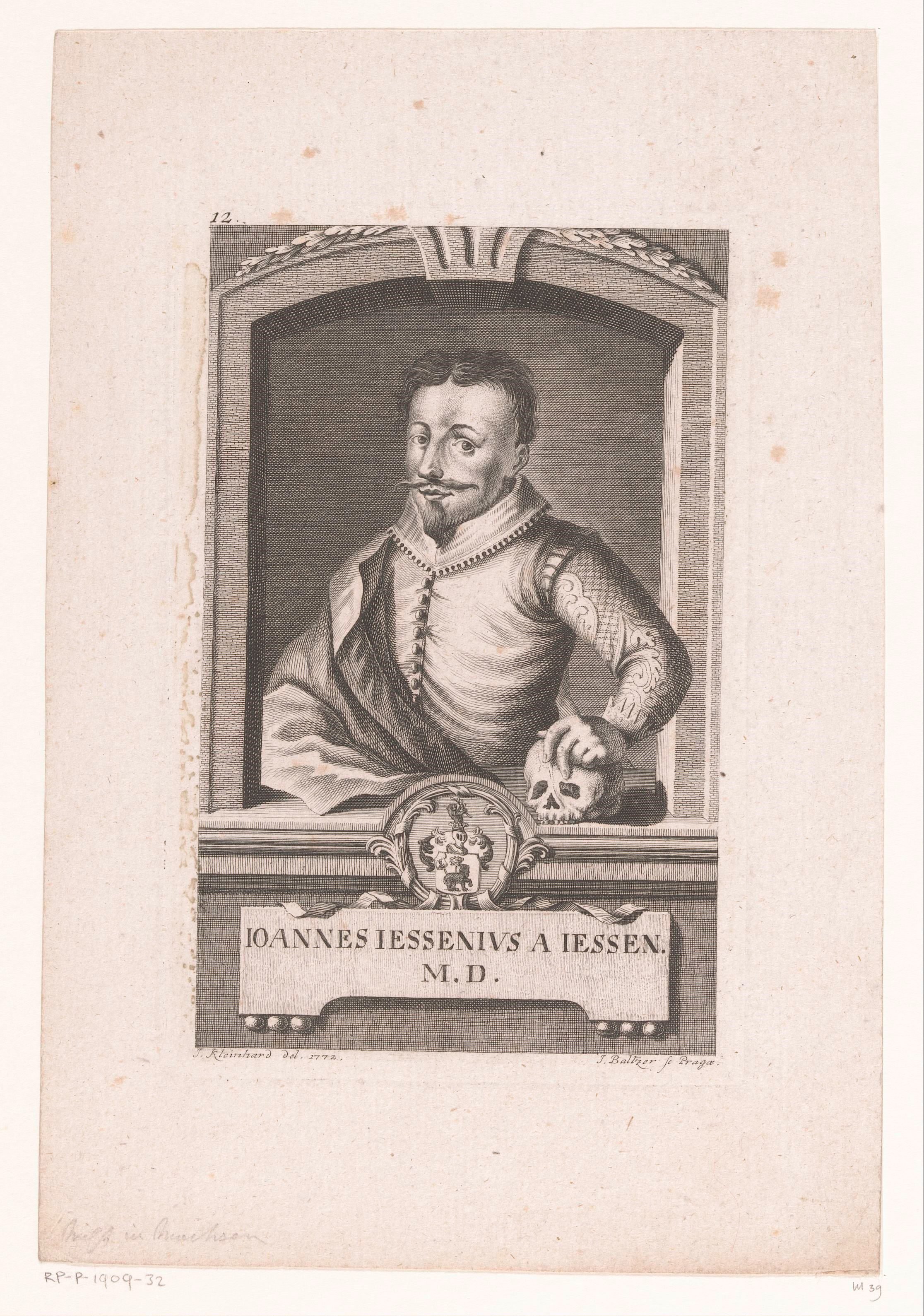Portret van Jan Jessenius